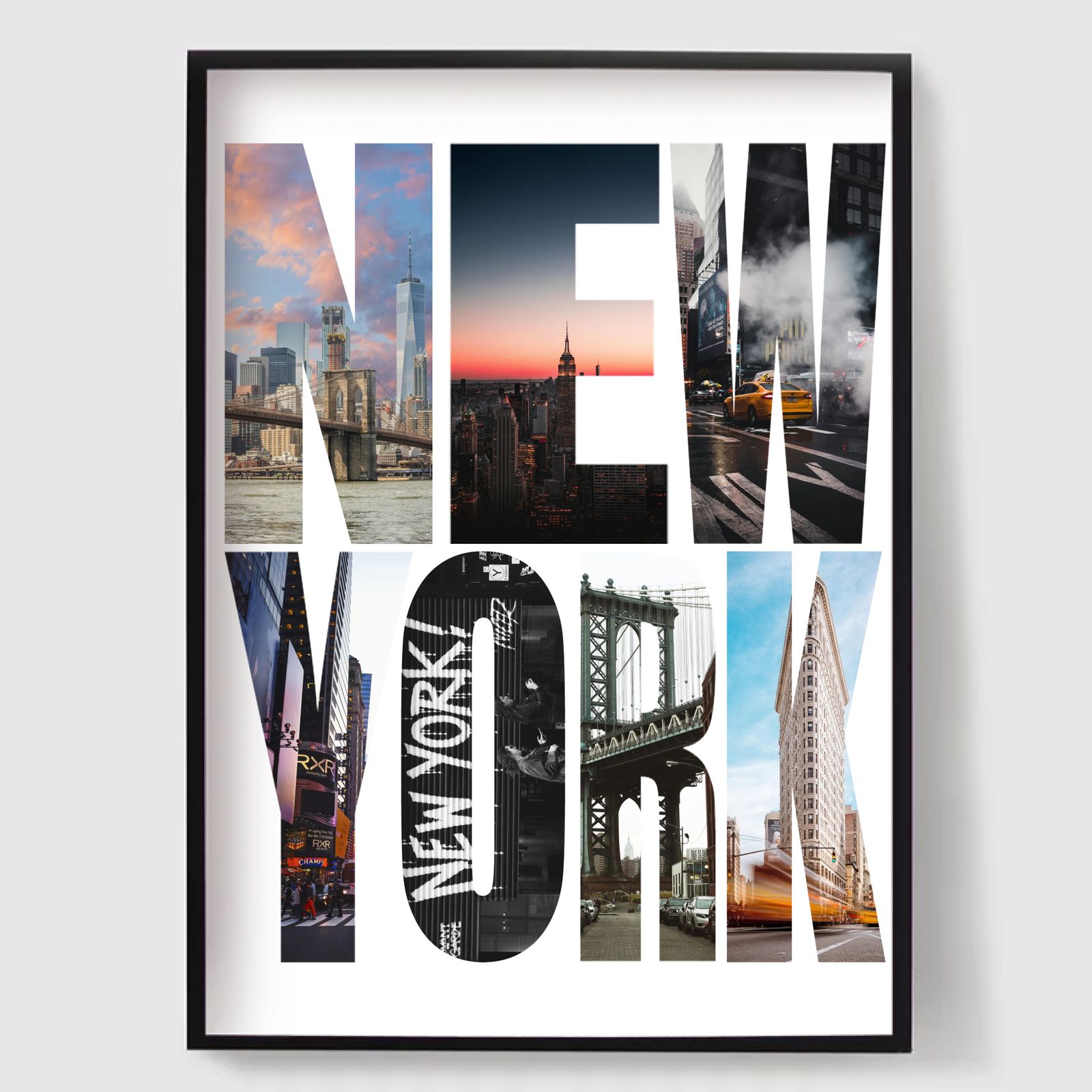 Personlig Poster - Destinationsnamn Fotouppladdning - New York