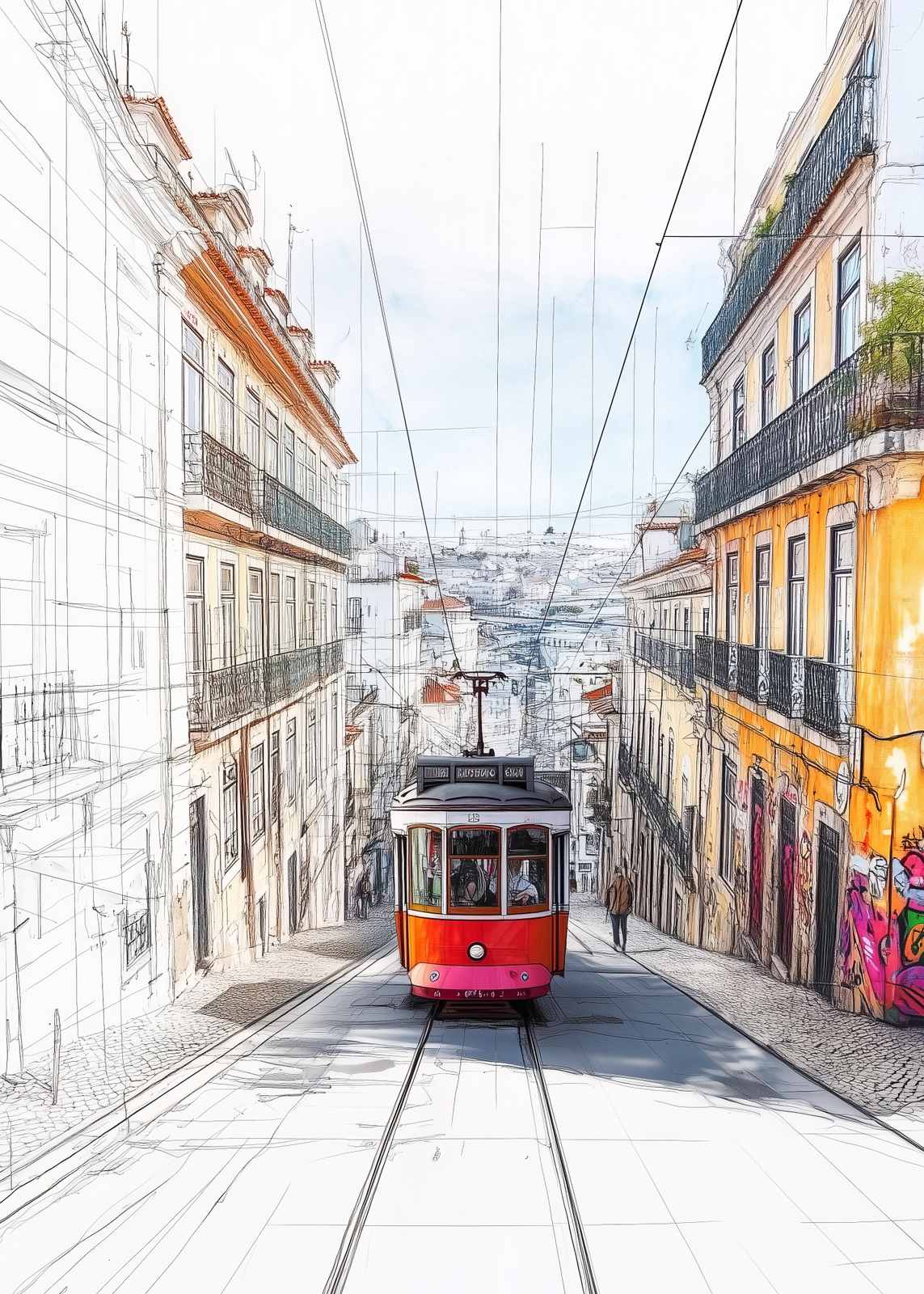 Poster - Lissabon Spårvagnsscen