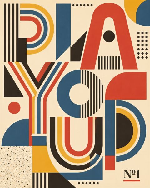 Poster - Lekfull Geometrisk Design