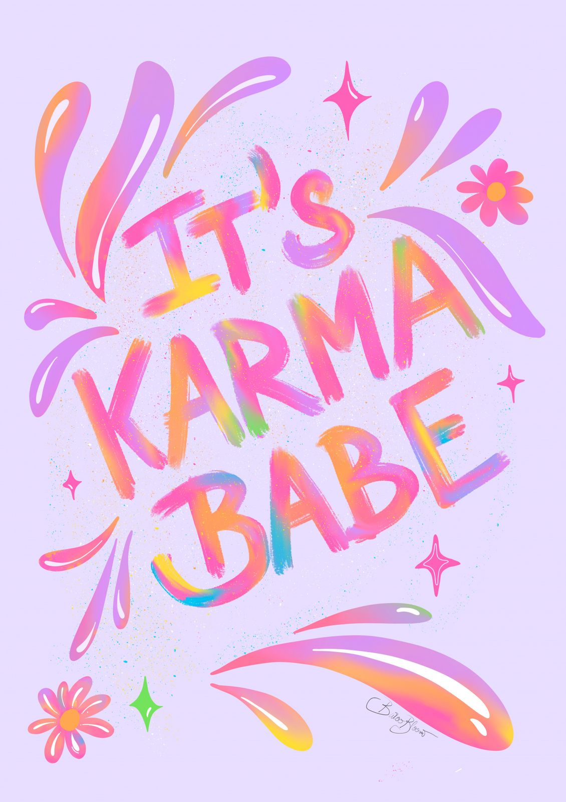 Poster - Det är Karma Babe