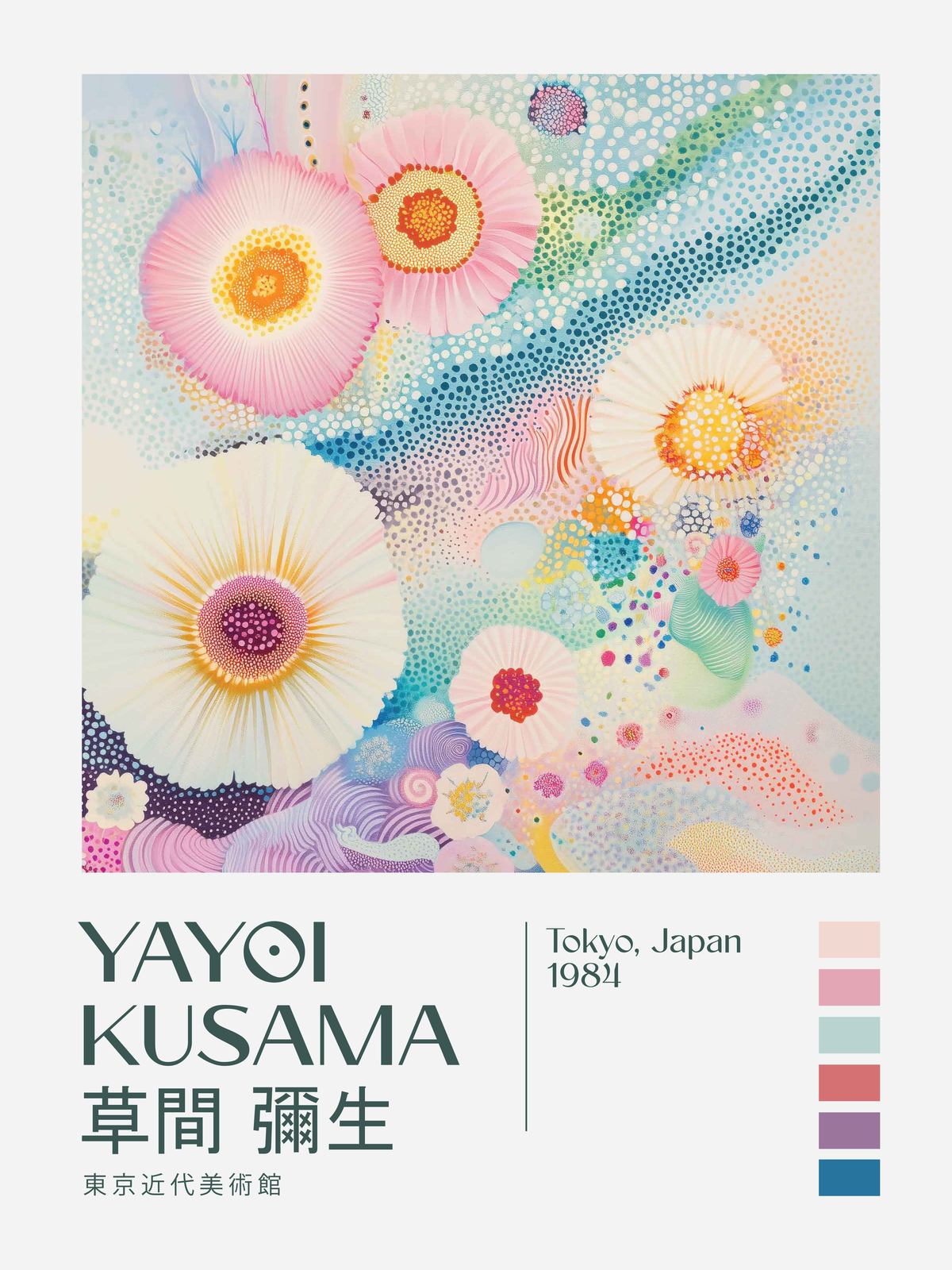Poster - Yayoi Kusama Konstverk