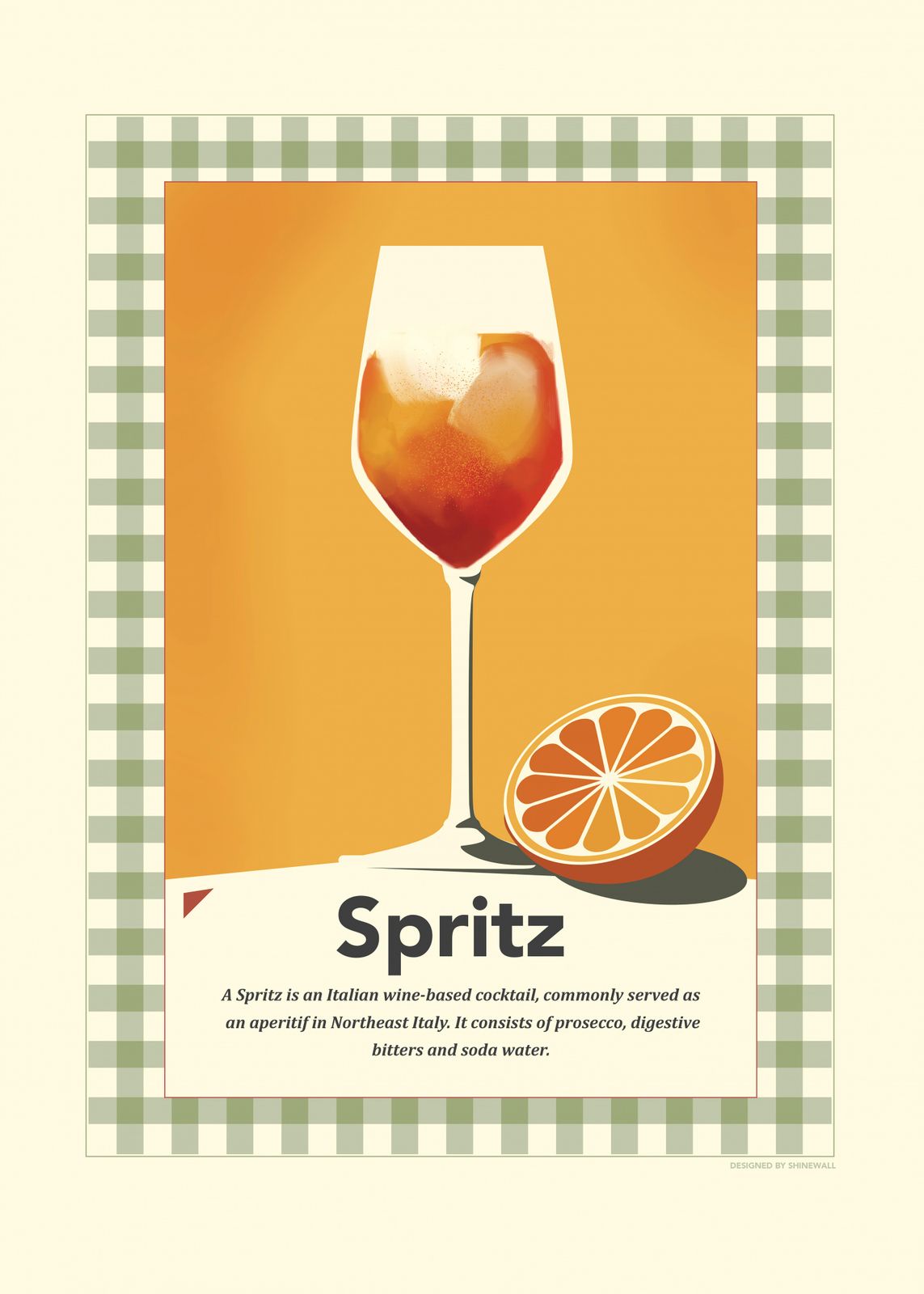 Poster - Spritz Cocktail Konst