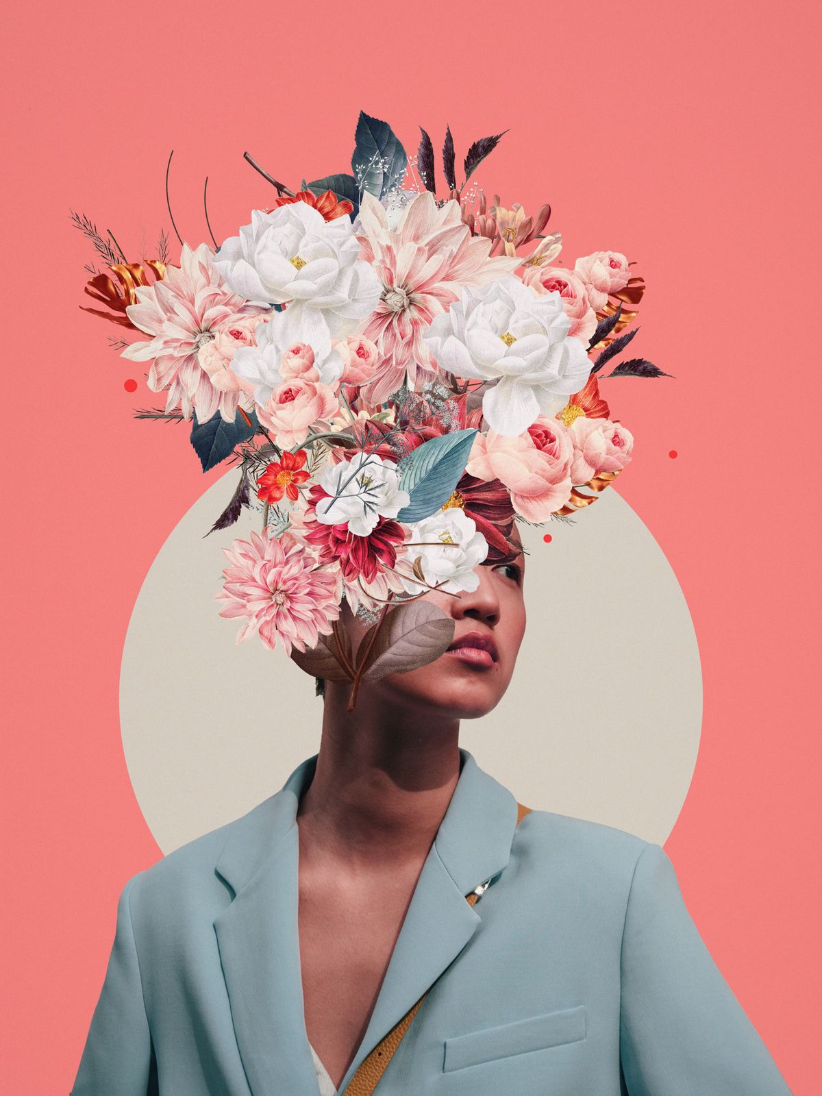 Poster - Blommande Huvud