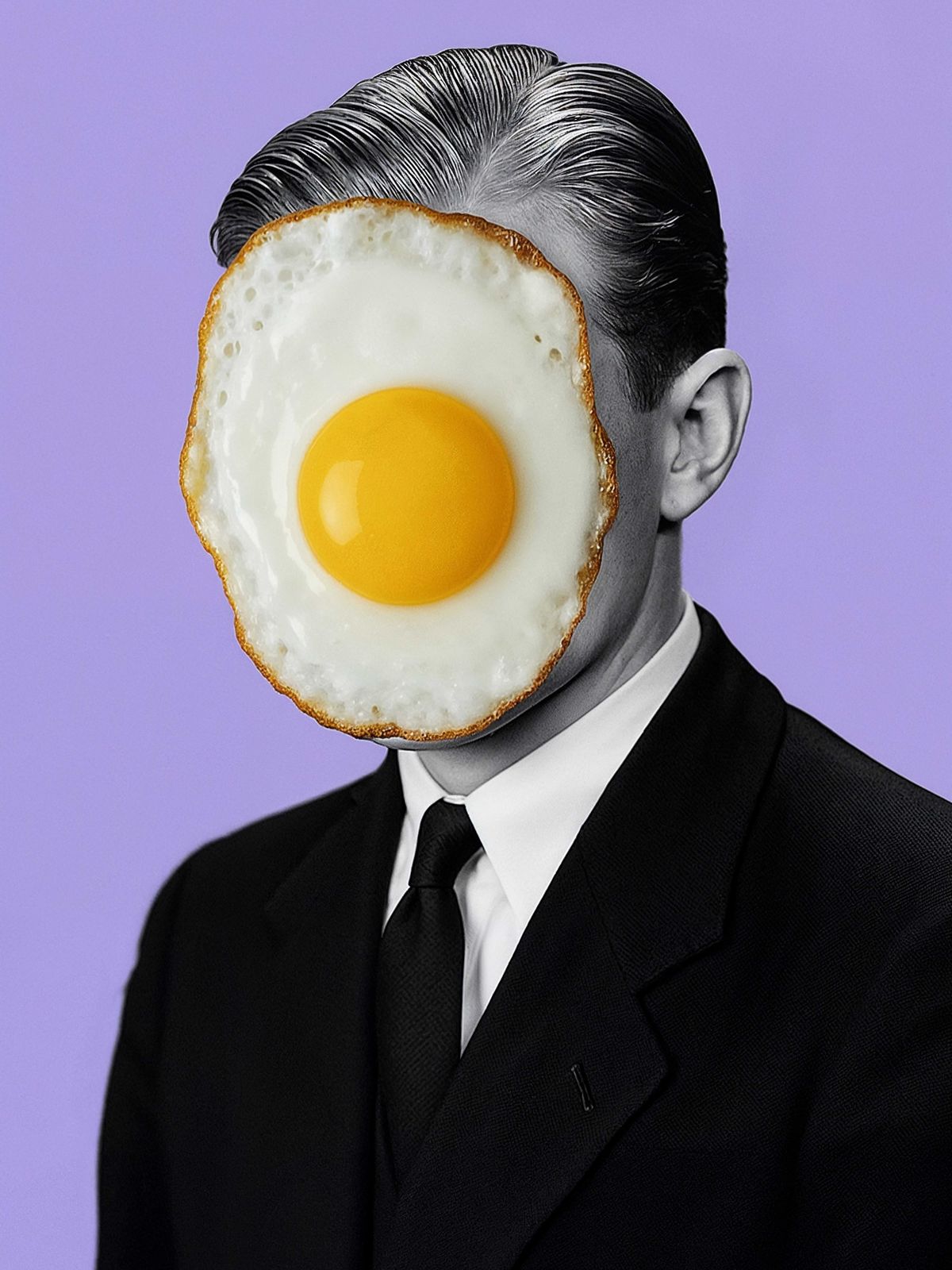 Poster - Surrealistiskt Äggansikte