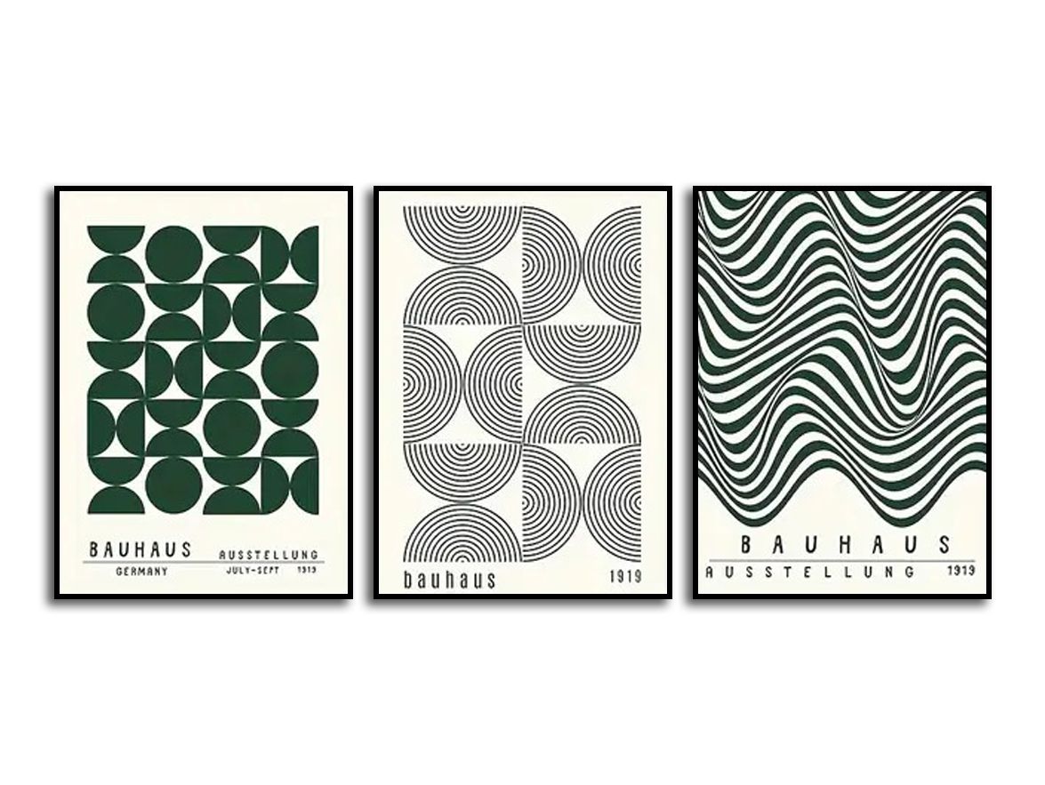 Poster - Bauhausmönster / Set of 3