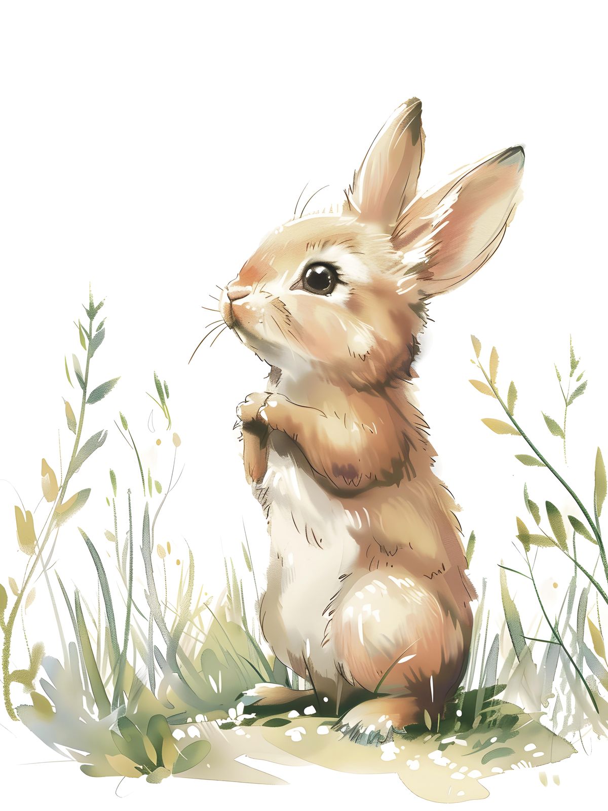 Poster - Söt Kanin Illustration