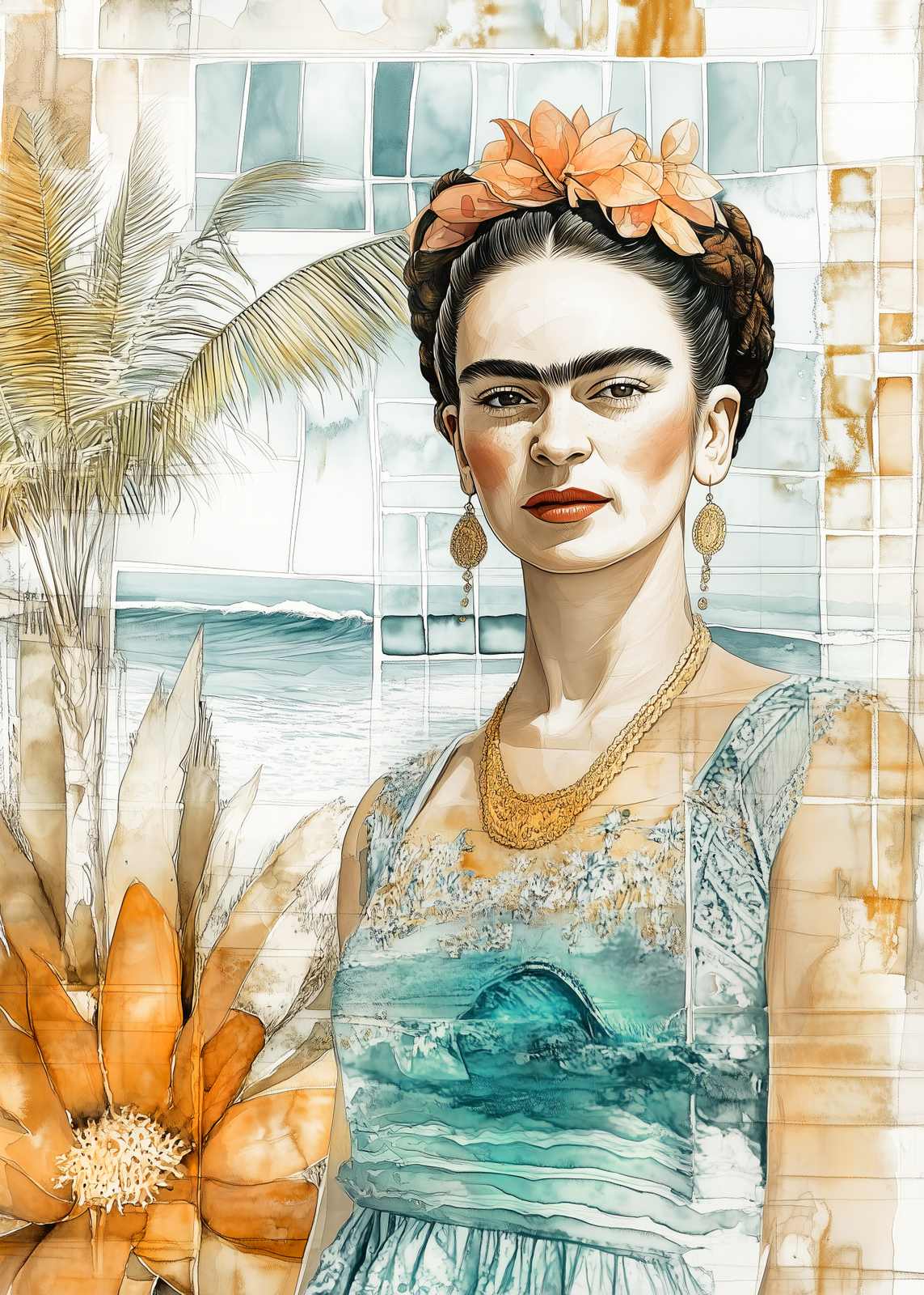 Poster - Frida Kahlo Konstverk