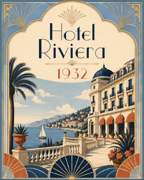 Poster - Hotel Riviera 1932