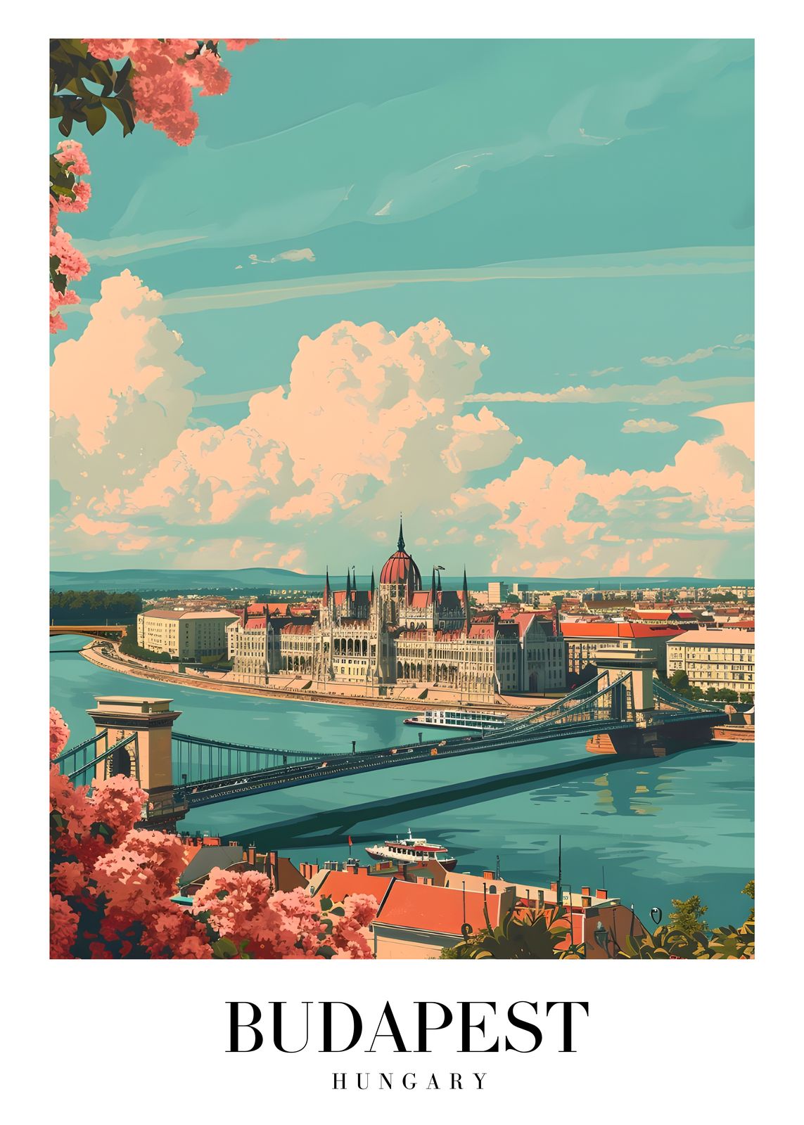 Affisch - Budapest Ungern