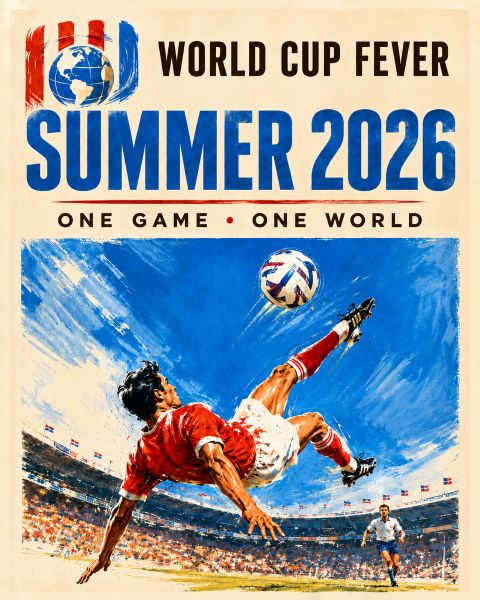 Poster - Fotbolls-VM Fever 2026