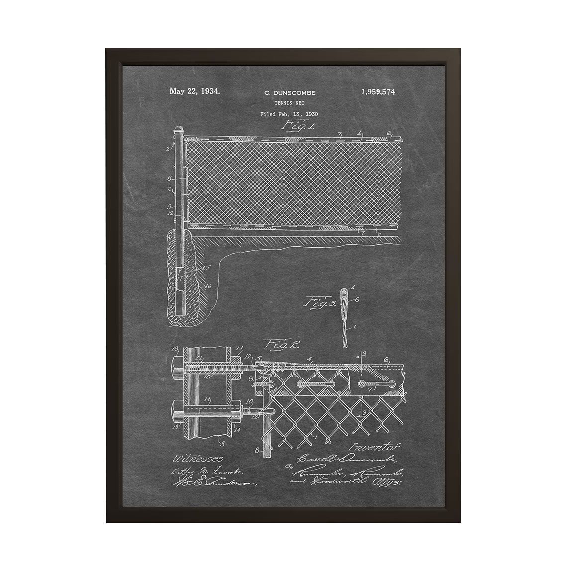 Patentritningsposter - Tennisnät