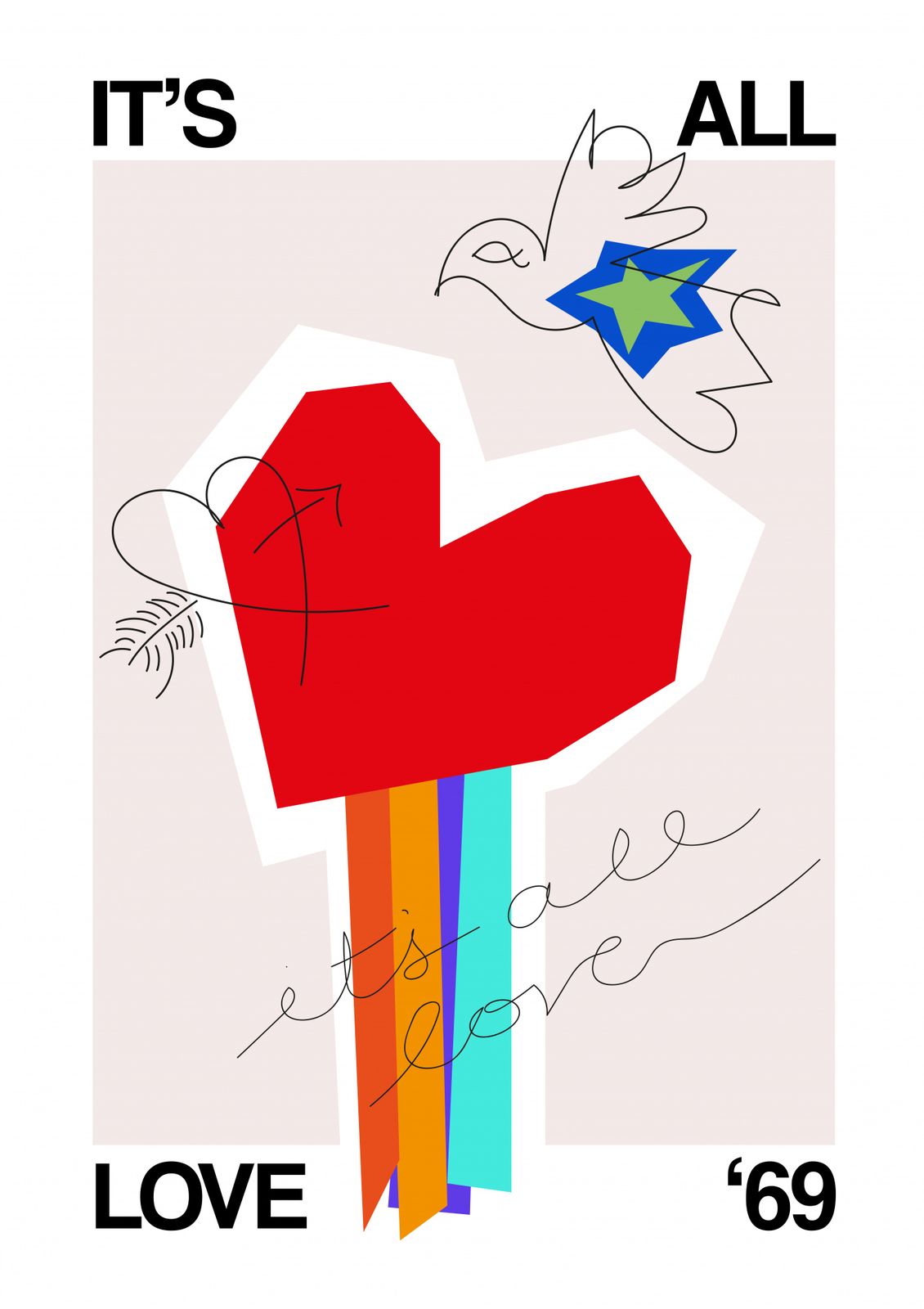 Poster - Det är bara kärlek