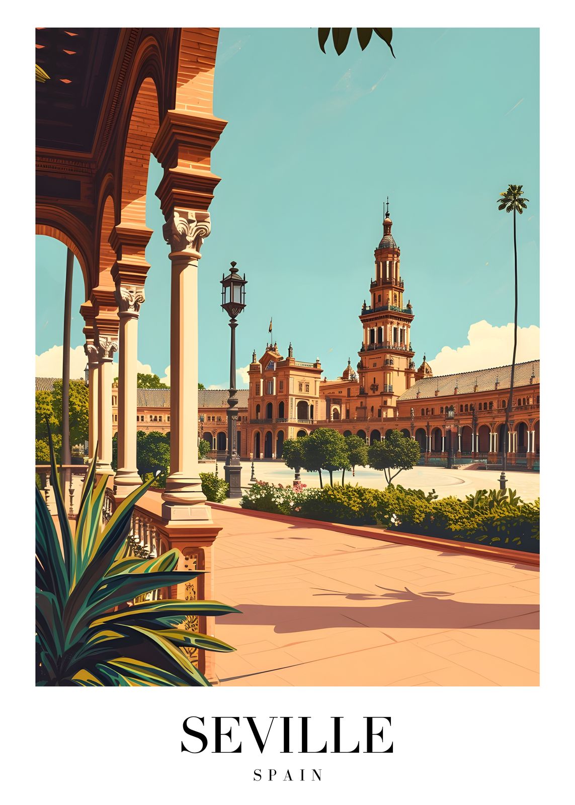 Affisch - Sevilla Spanien