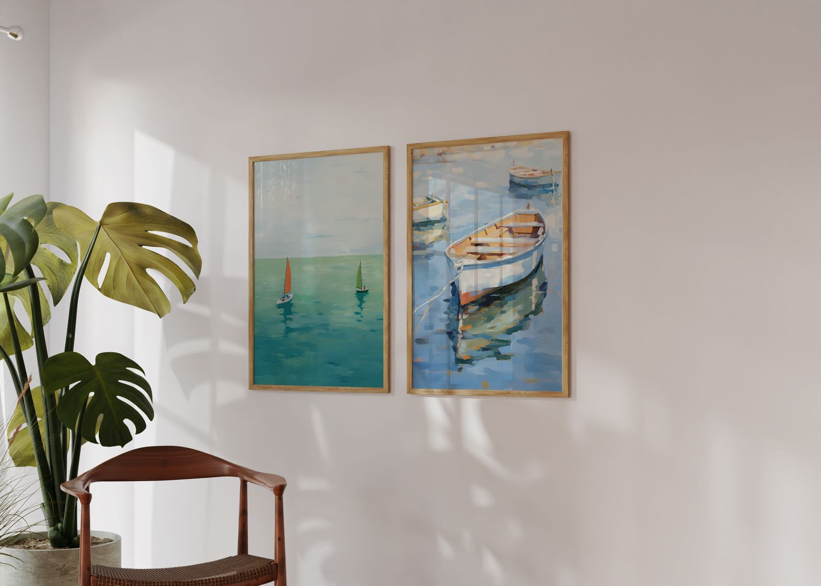 Poster - Segelbåtar/Set av 2
