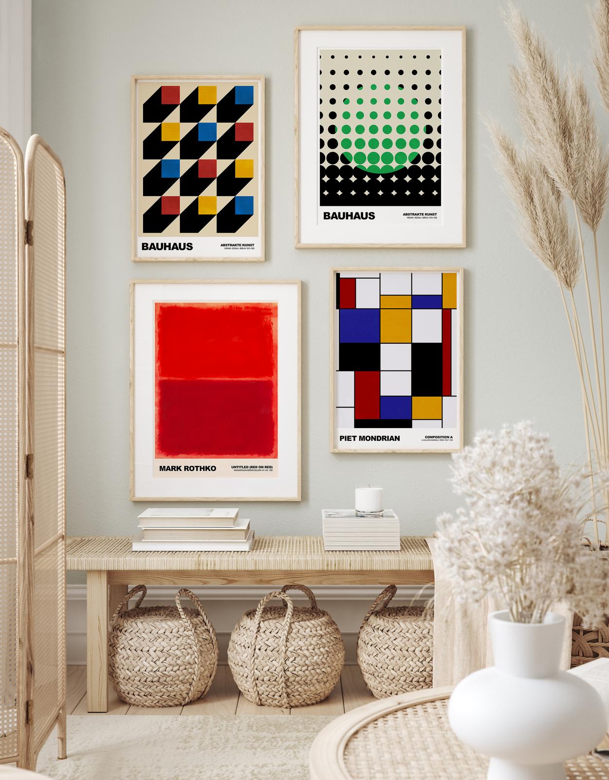 Poster - Bauhaus Art Collection / Set med 4