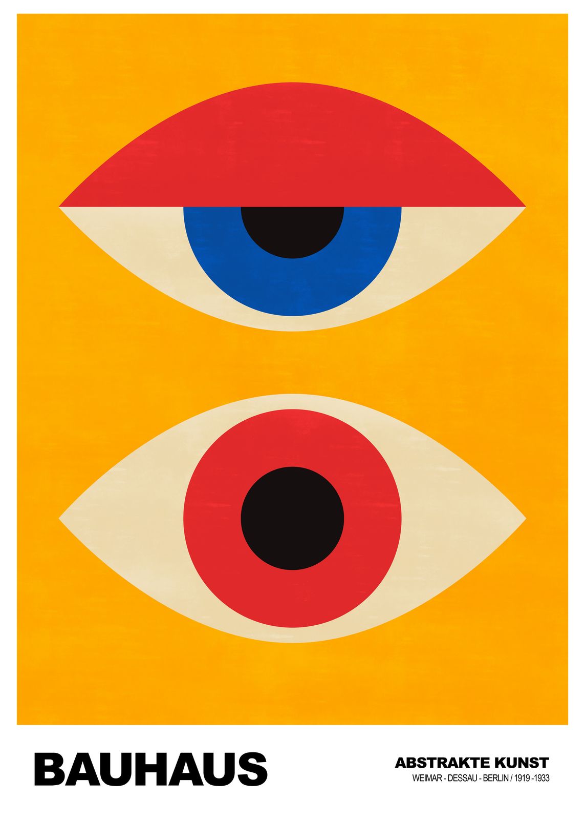 Affisch - Bauhaus Abstrakt Konst