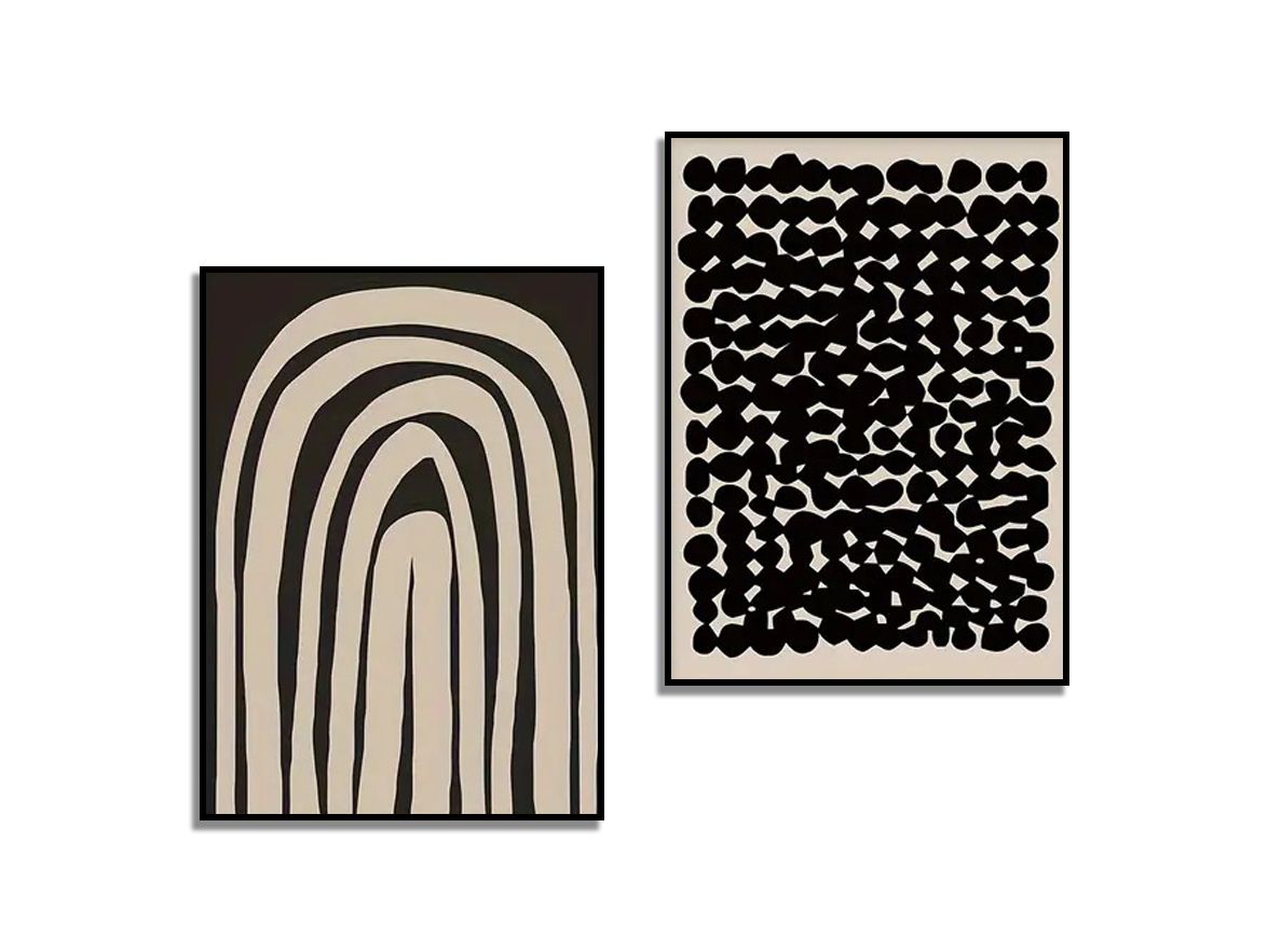 Poster - Modern Abstrakt Konst / Set of 2