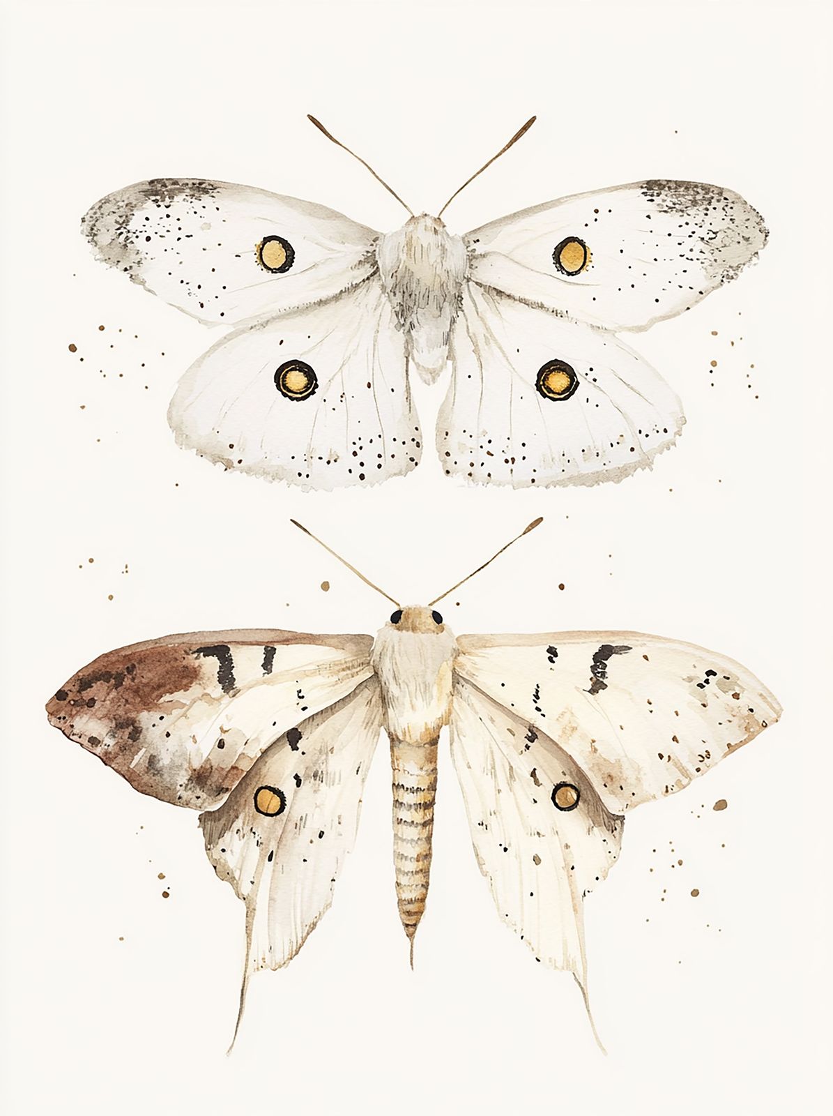 Poster - Fjäril Akvarell