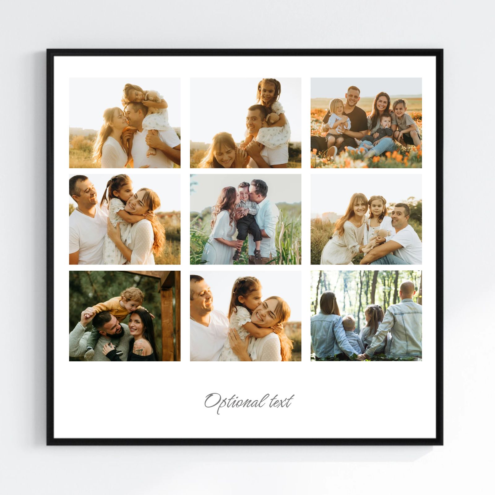 Poster - Familjekollage Minnen