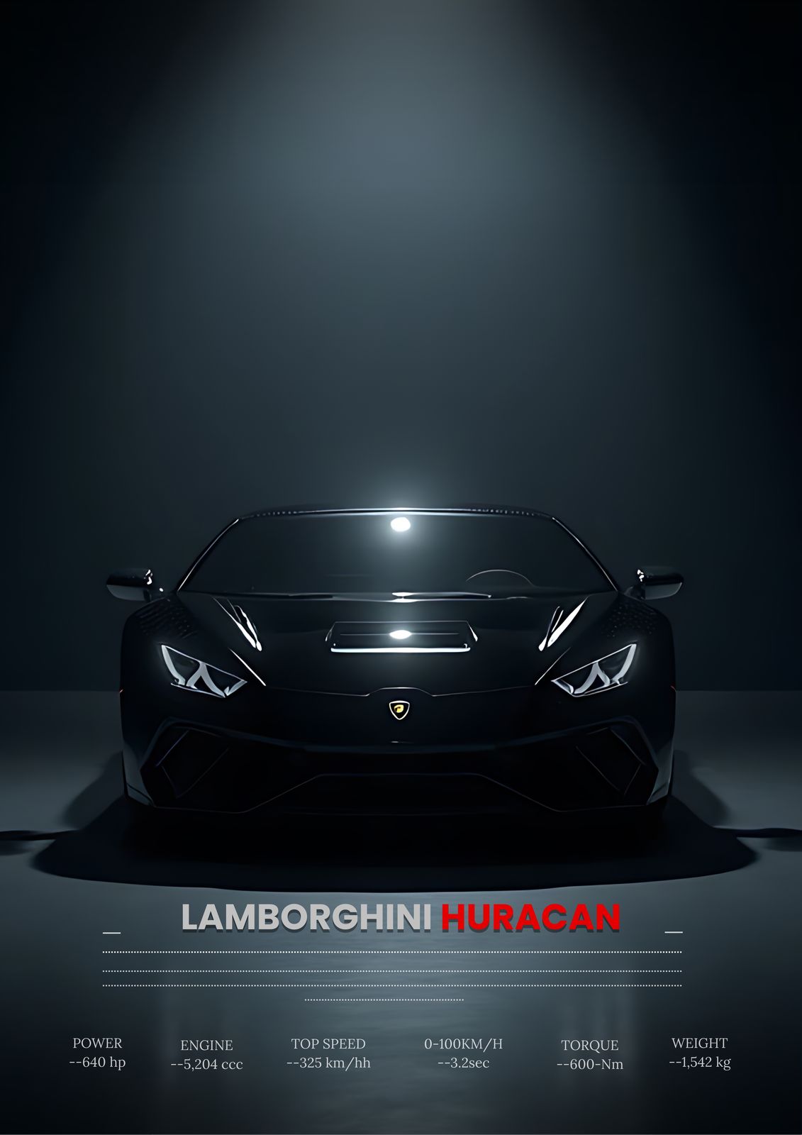 Affisch - Lamborghini Huracan