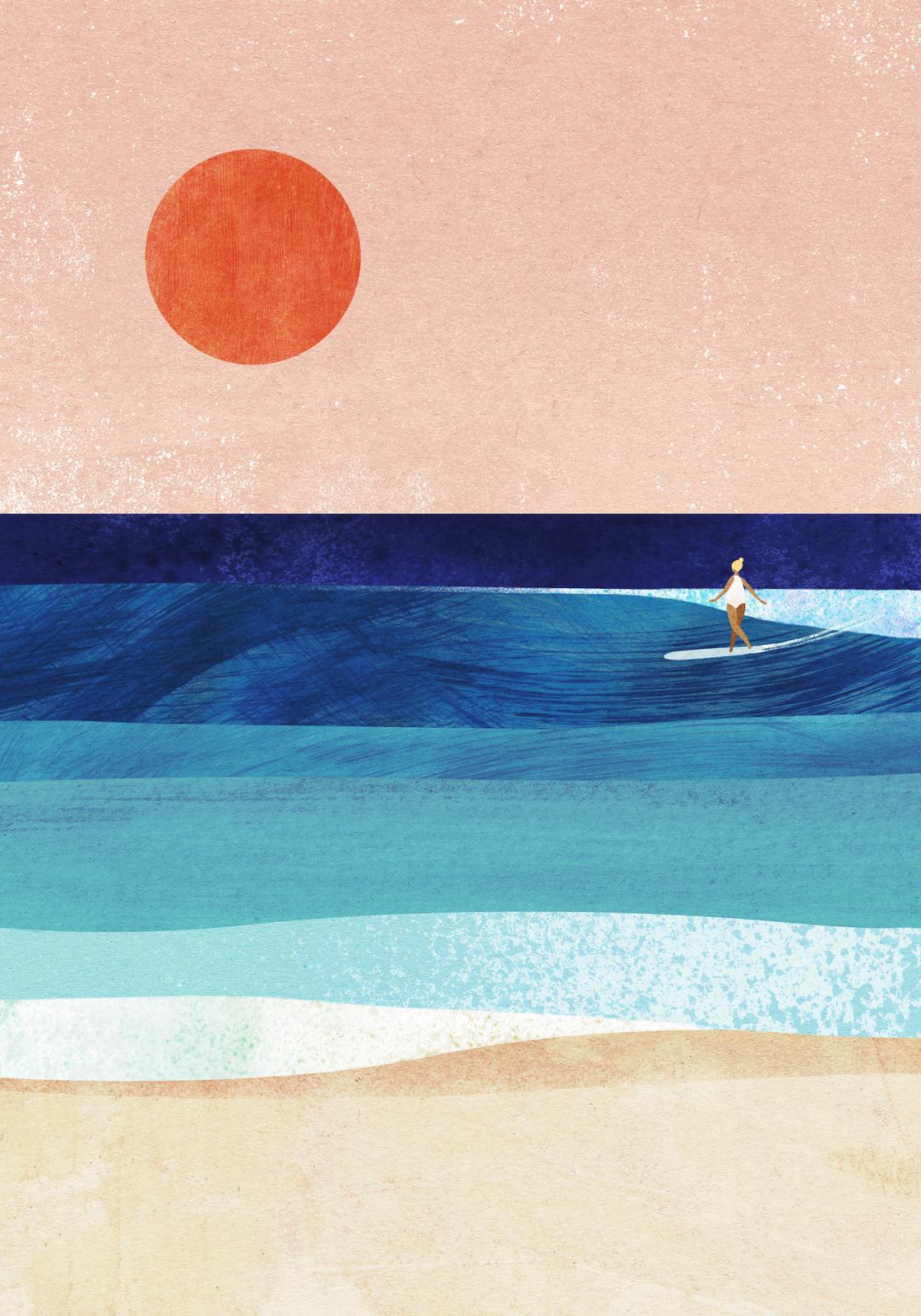 Poster - Surfaren och Solen