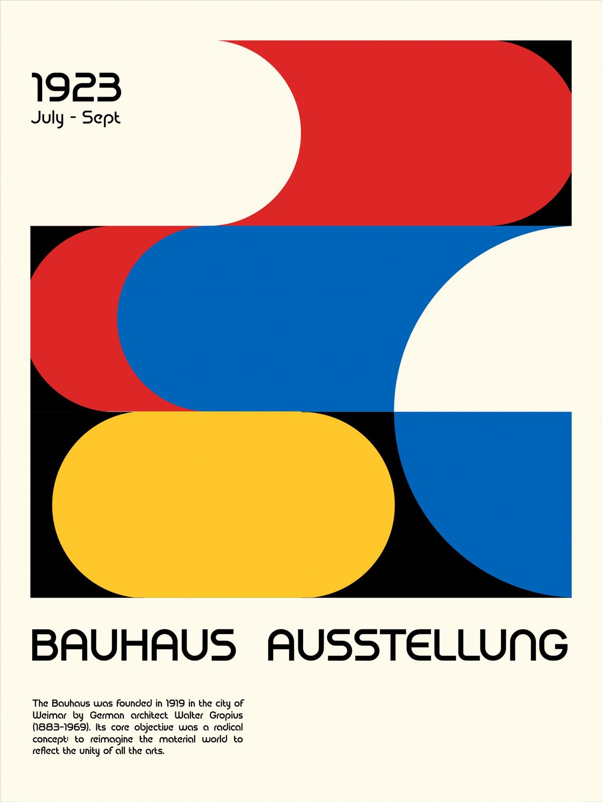 Poster - Bauhaus Ausstellung