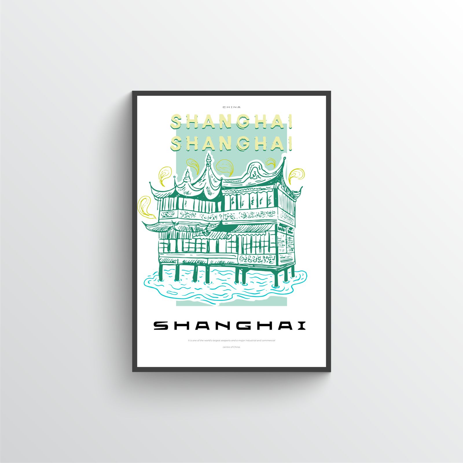 Shanghai Arkitektur Poster