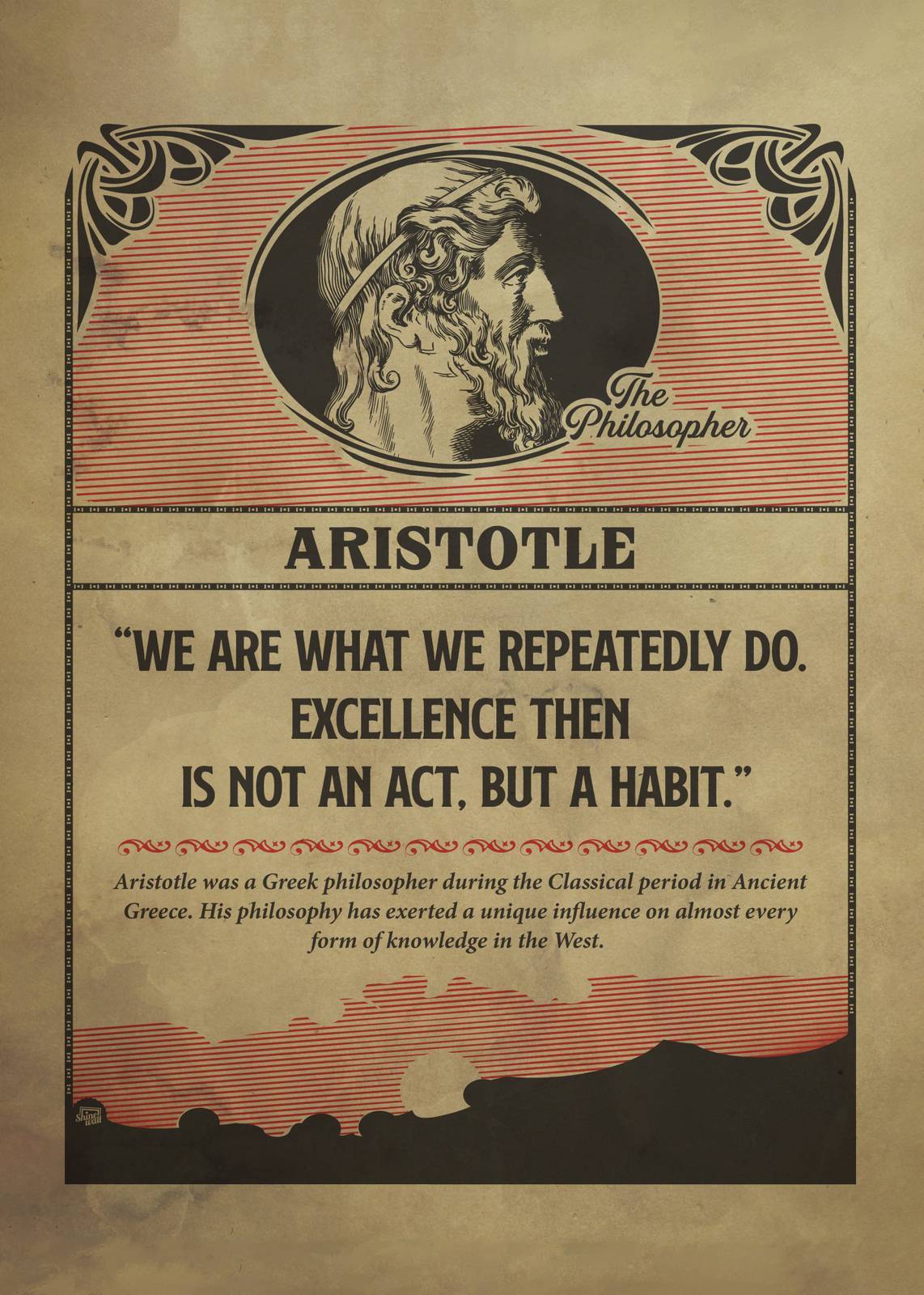 Poster - Aristoteles Citat