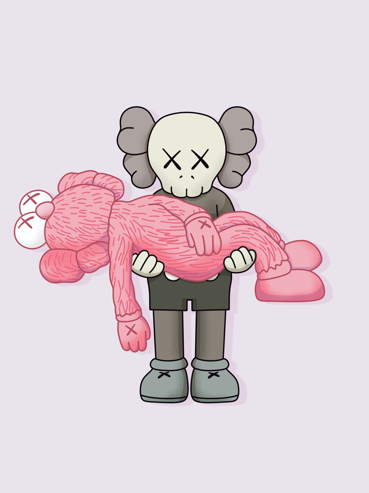 Poster - Konstnärlig KAWS Design