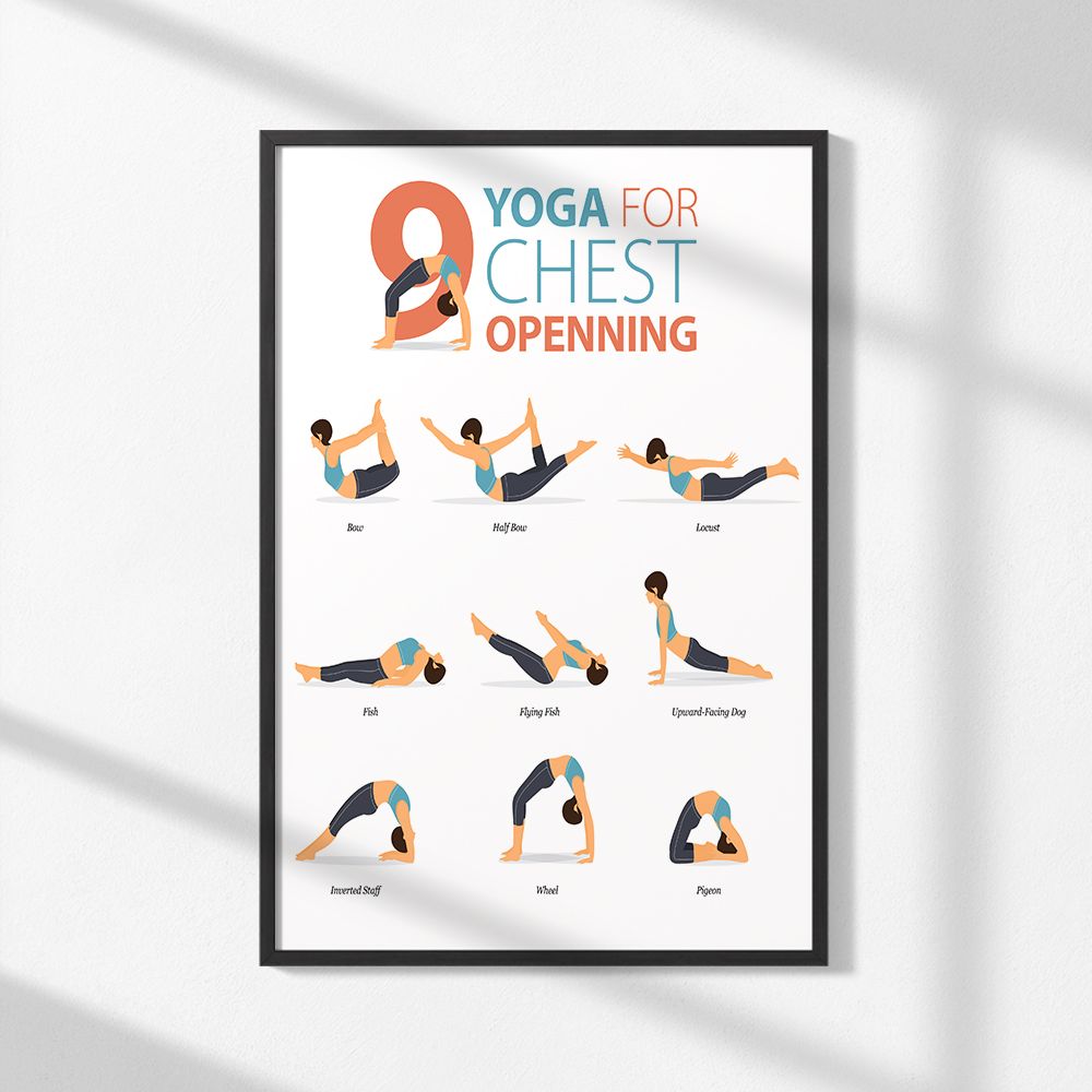 Poster - Yoga för bröstöppning