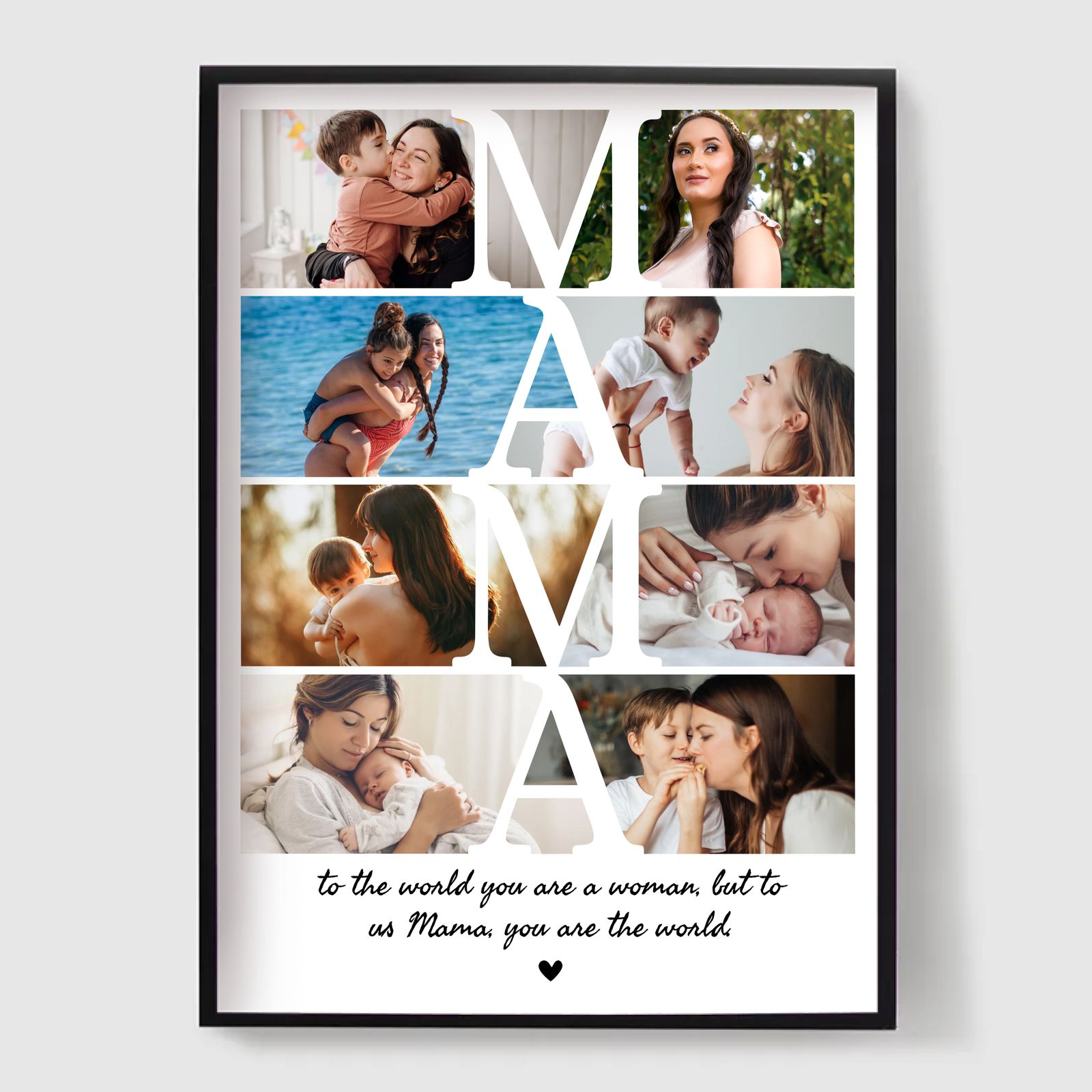 Personlig Poster - Anpassad MAMA Fotokollage