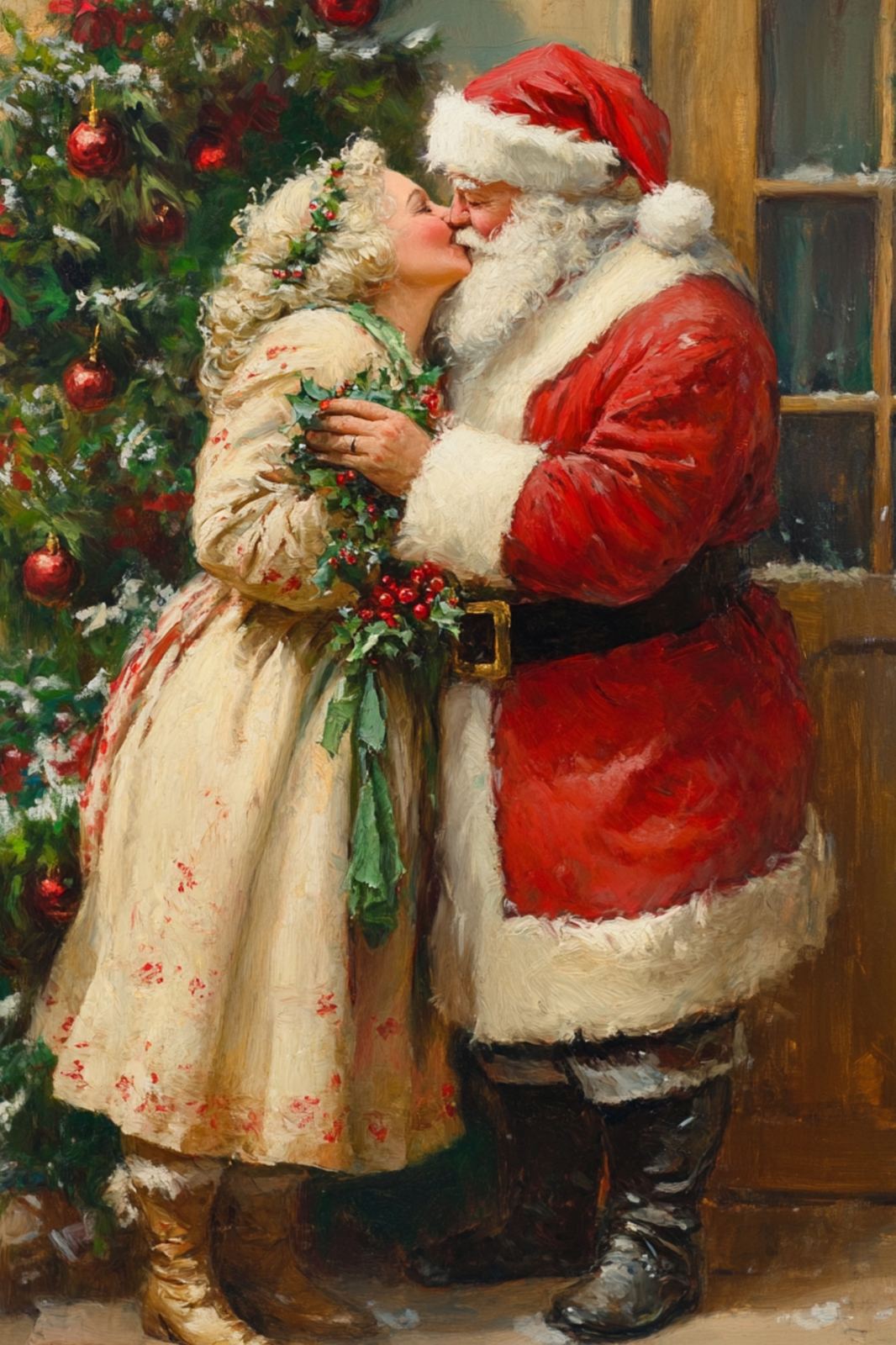 Poster - Santas julscener / Set om 3