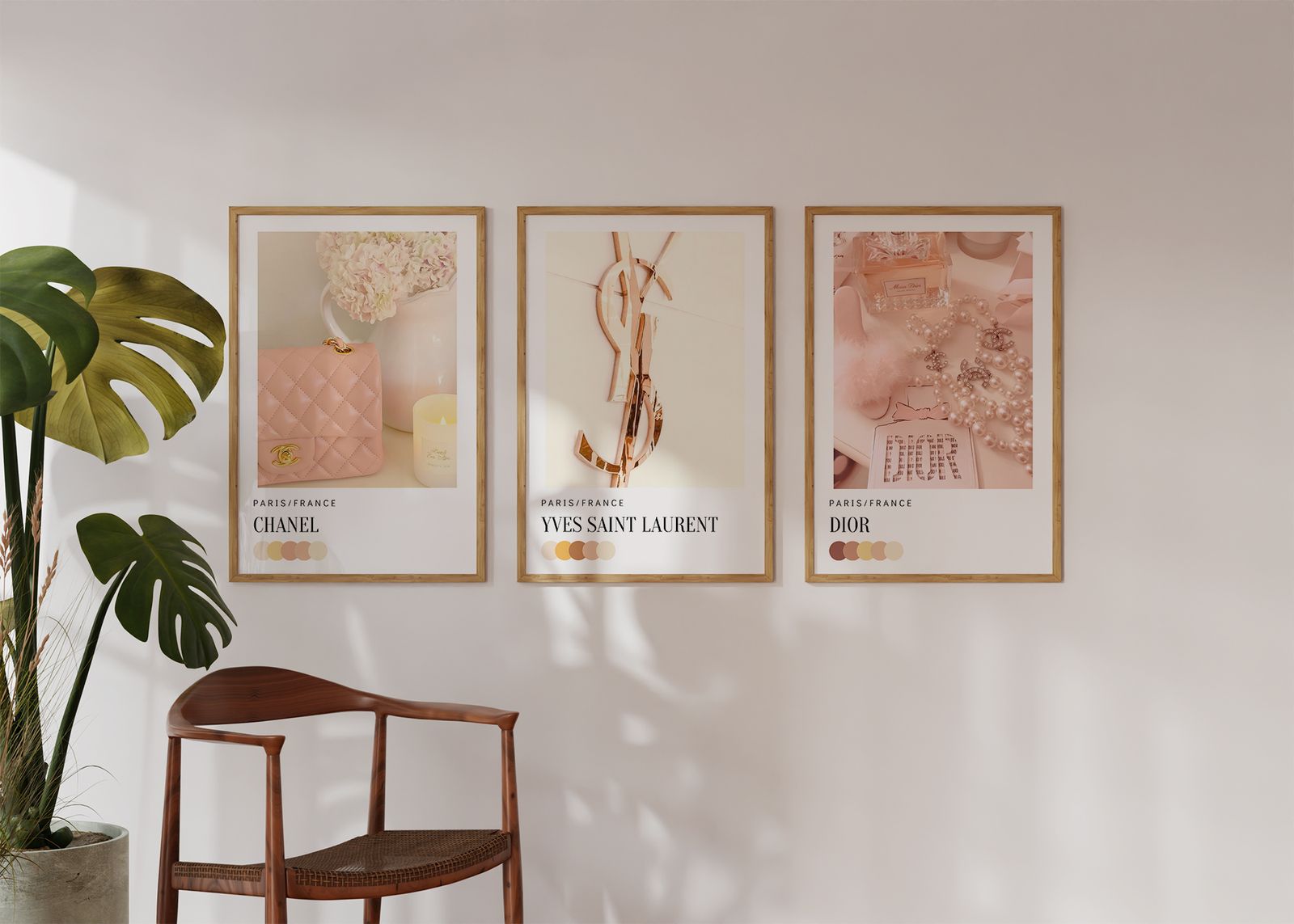 Poster - Paris Mode / Set med 3