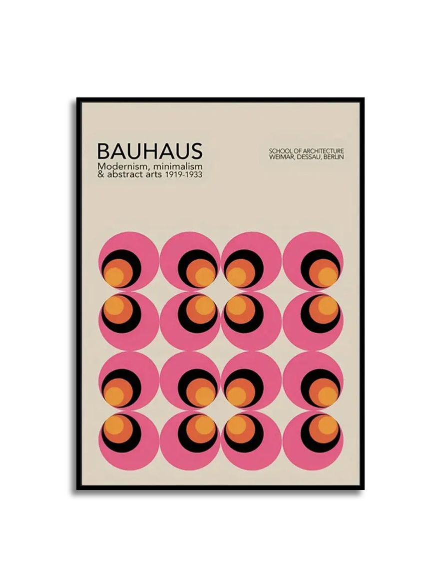 Poster - Bauhaus Abstrakt Konst