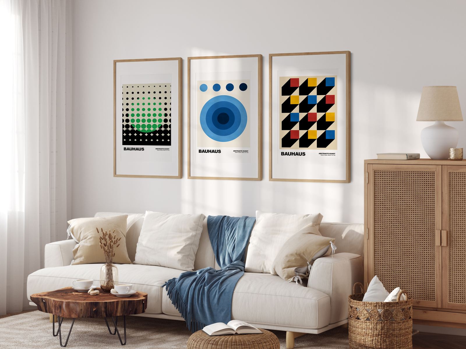 Poster - Bauhauskonst Set om 3