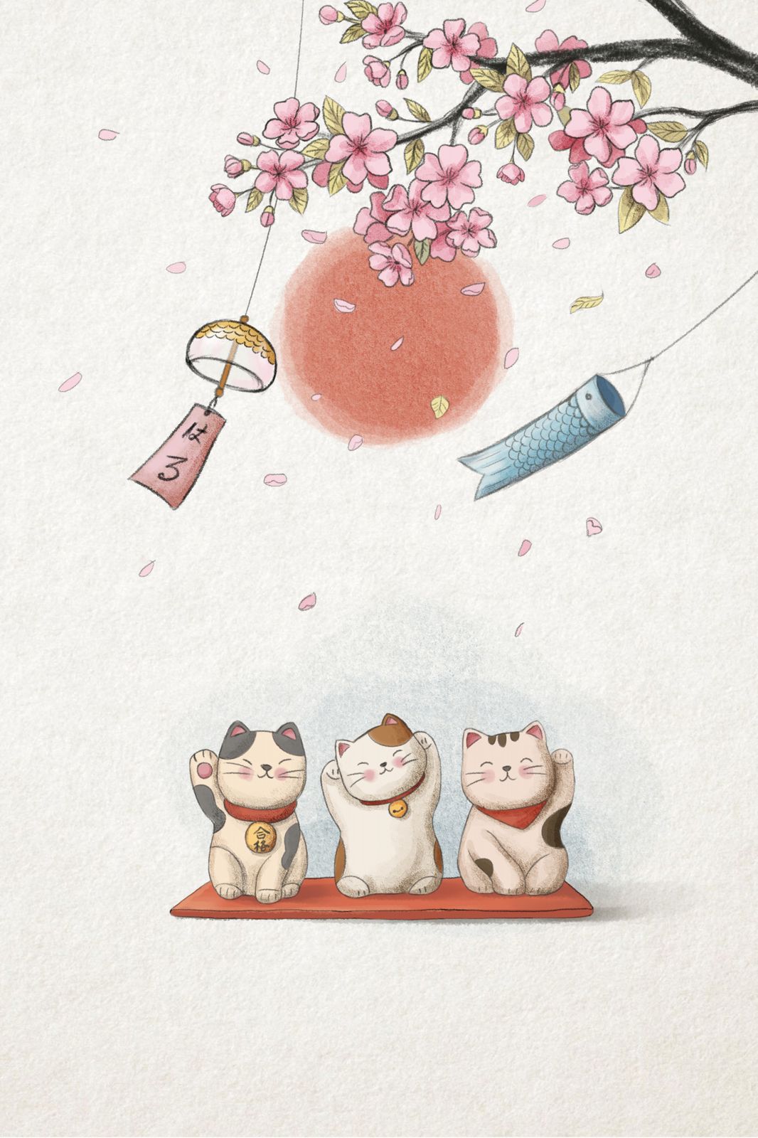 Poster - Japanska Lyckokatter