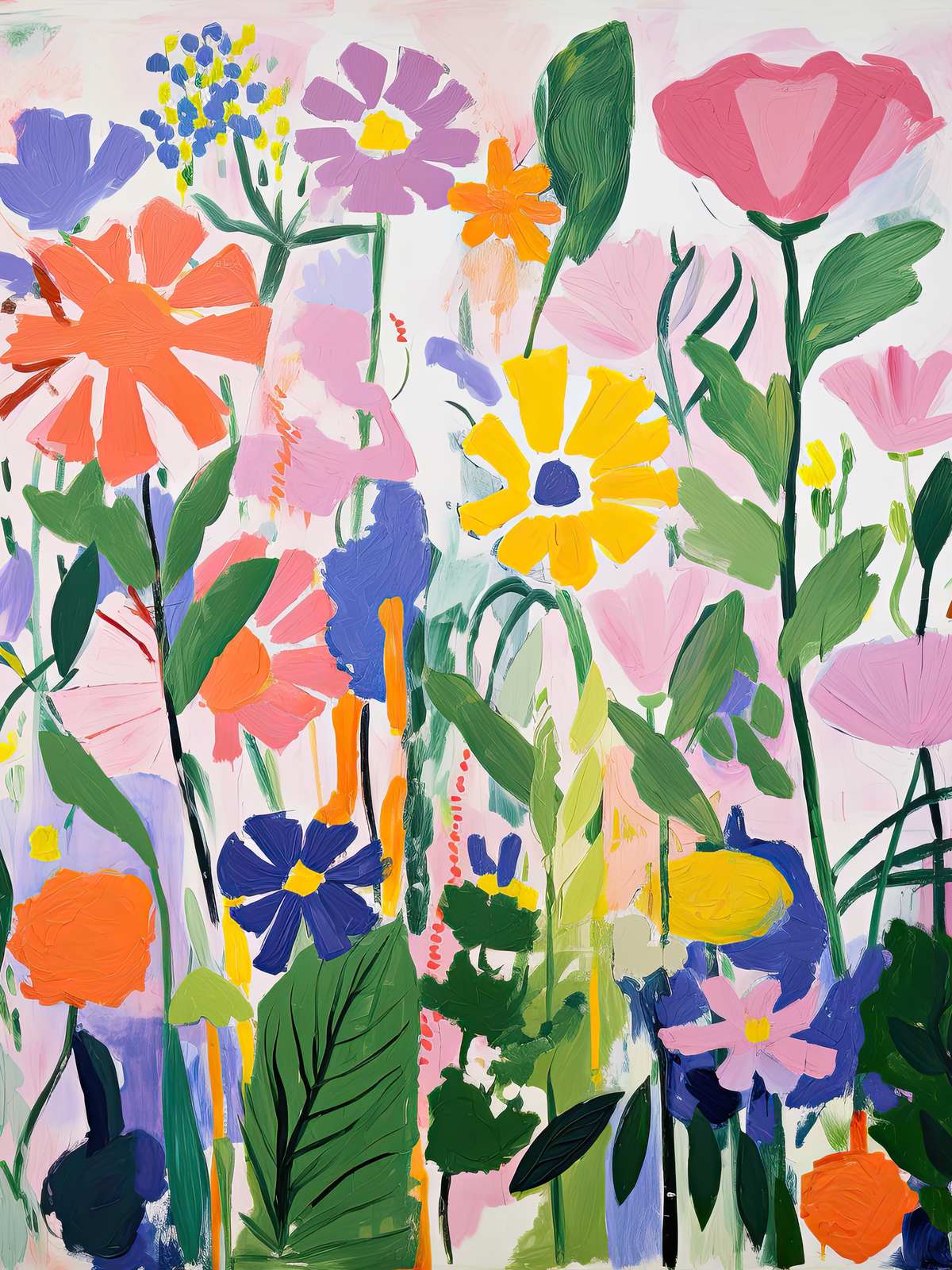 Poster - Färgglad Blomsterkonst