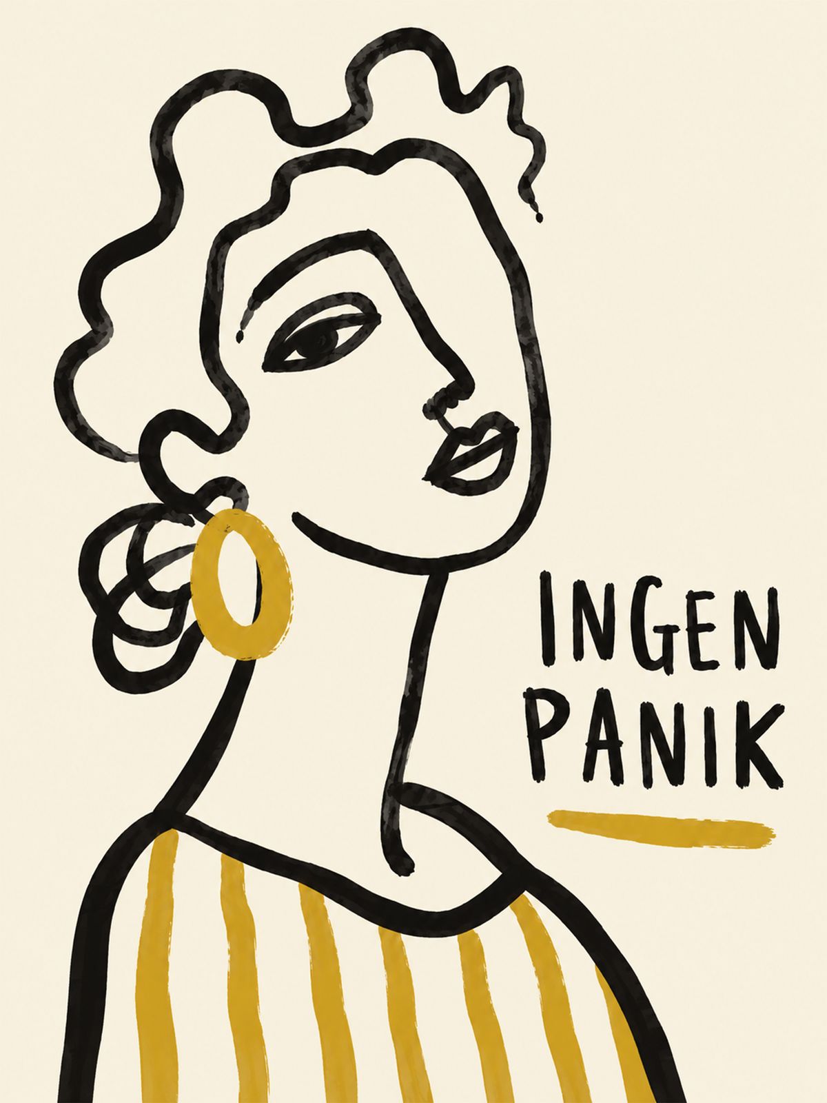 Poster - Ingen Panik Abstrakt