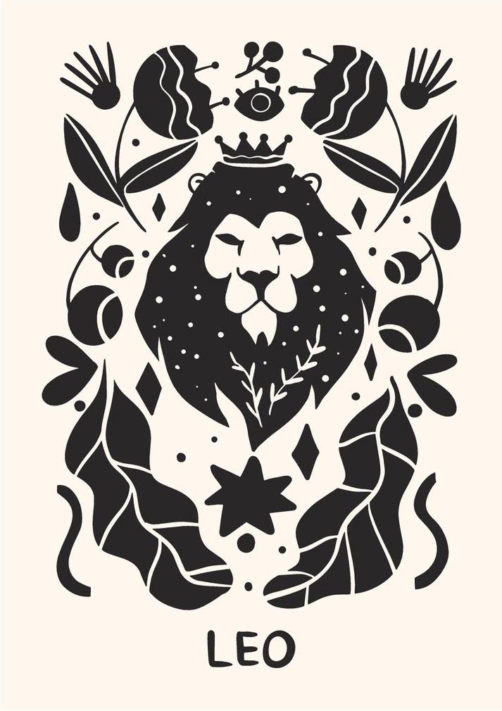 Poster - Leo konstnärlig design