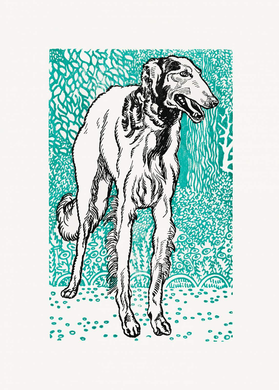 Poster - Elegant Hundillustration