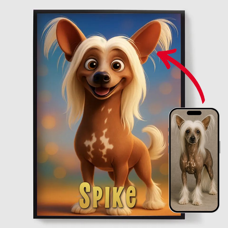 Personliga Posters - 3D Animerad Husdjursposter - AI Poster