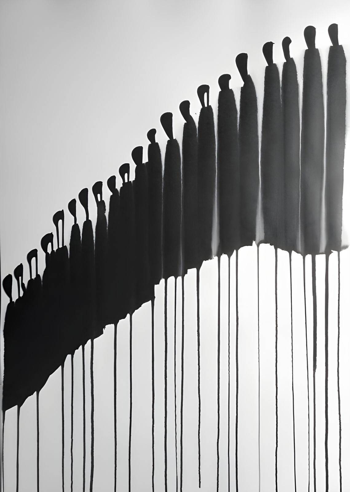 Poster - Abstrakt Svartvit