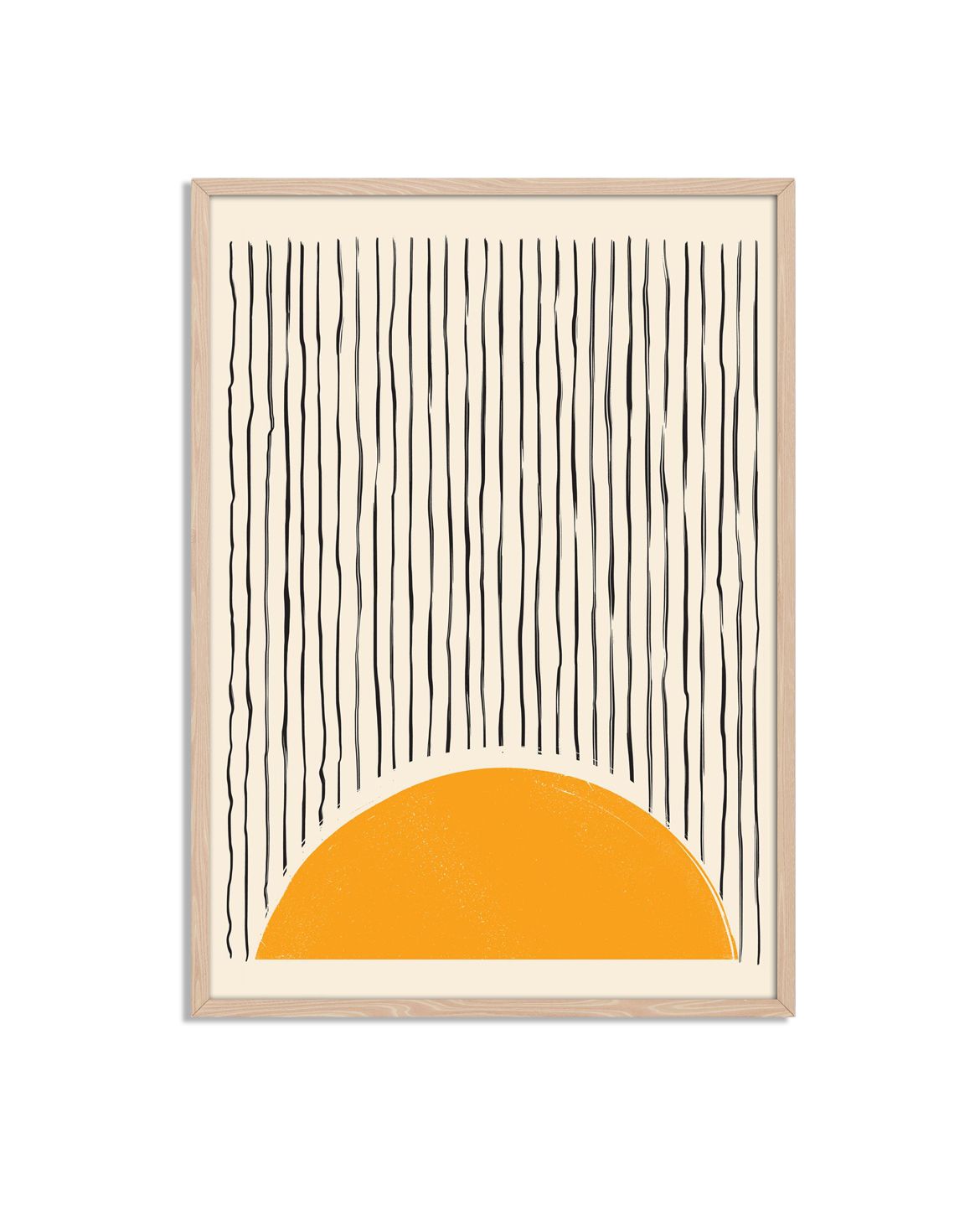 Minimalistisk Solnedgång Abstrakt Affisch