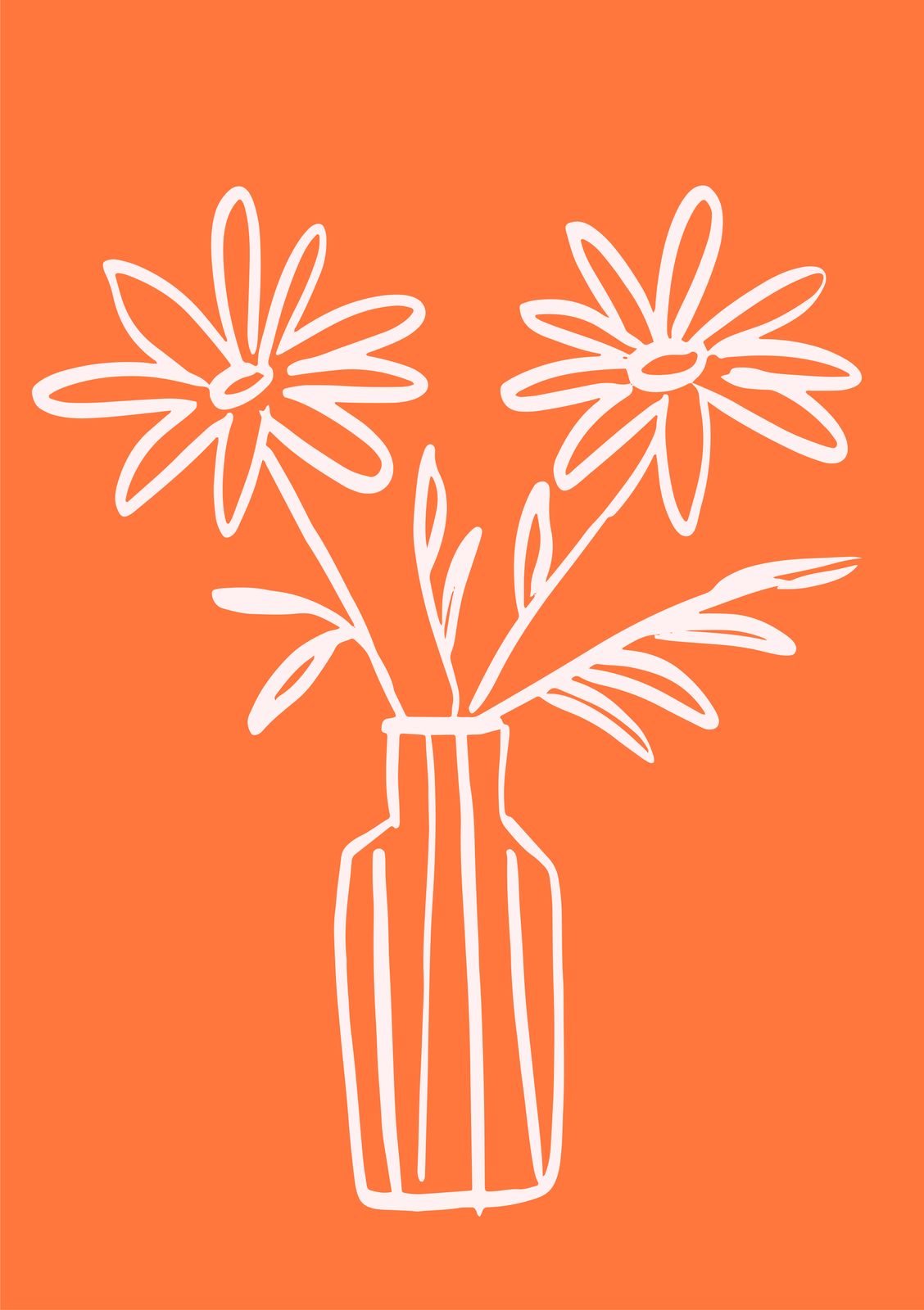 Affisch - Blomvas Illustrations