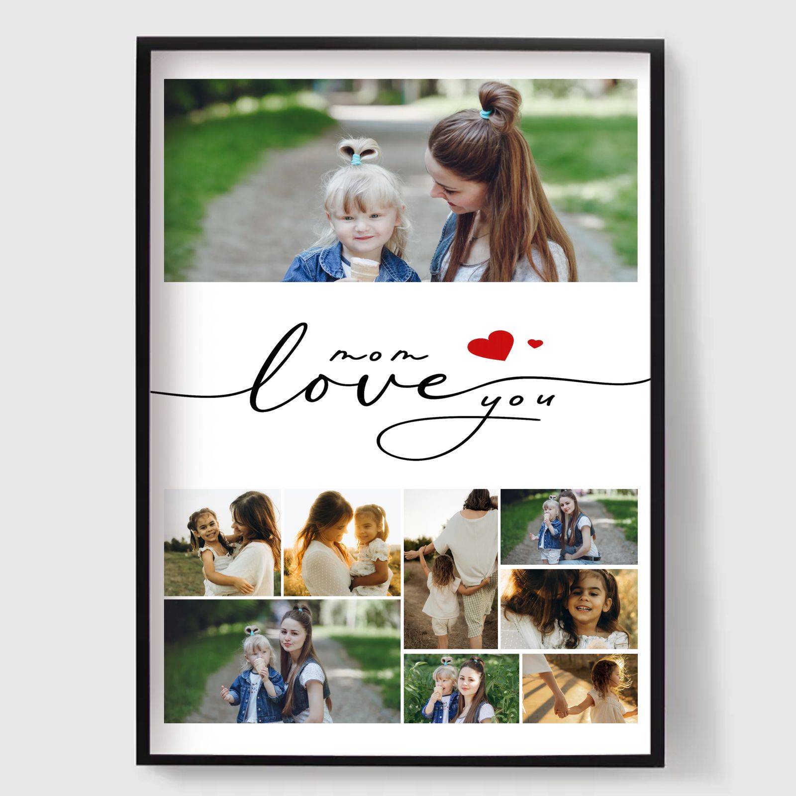 Personlig Poster - Mamma Jag Älskar Dig Fotokollage
