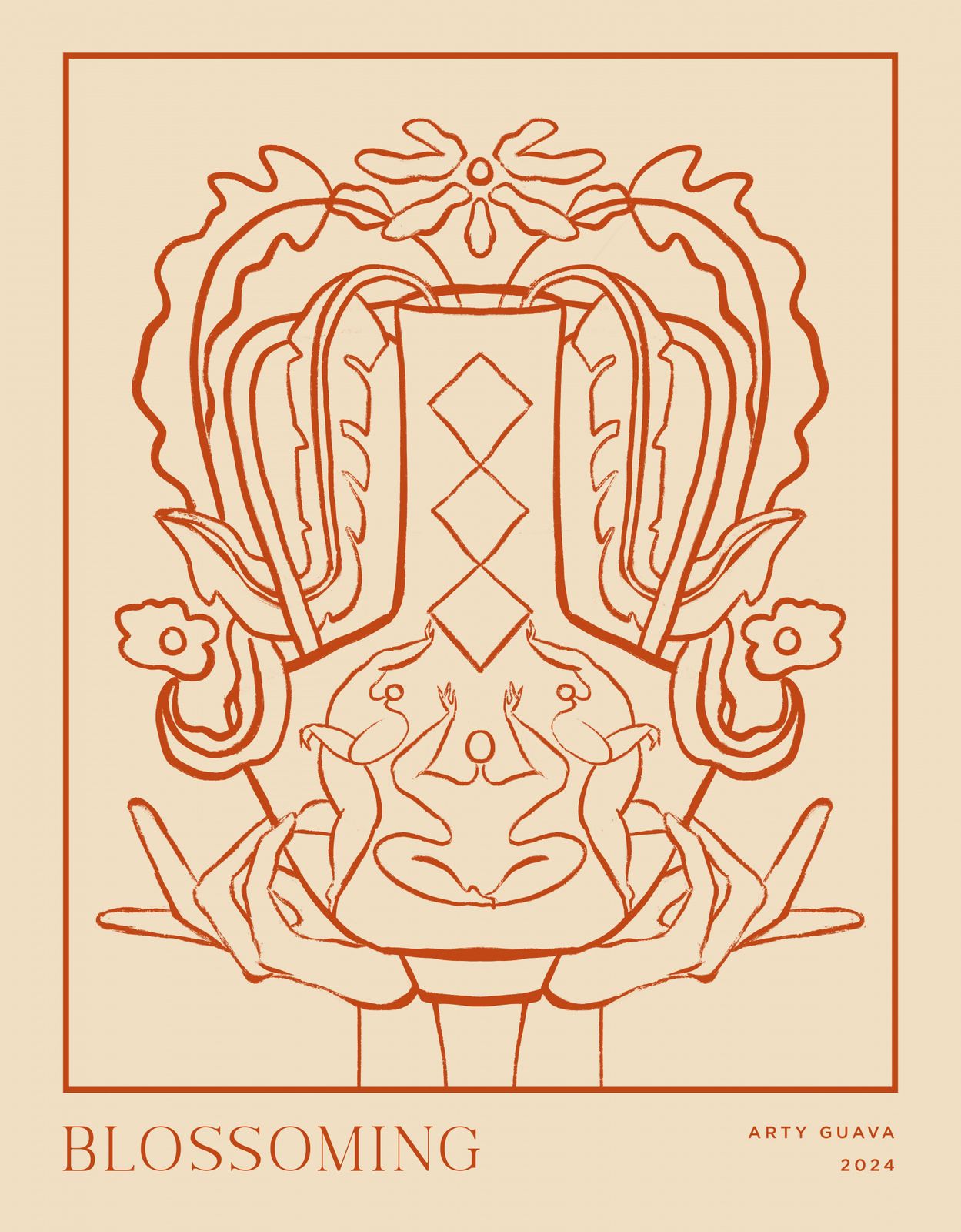 Poster - Blossoming av Arty Guava