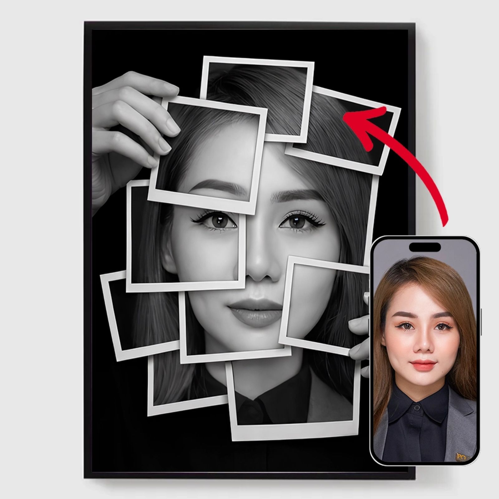 Personlig Poster - Polaroid Fragment - AI Poster
