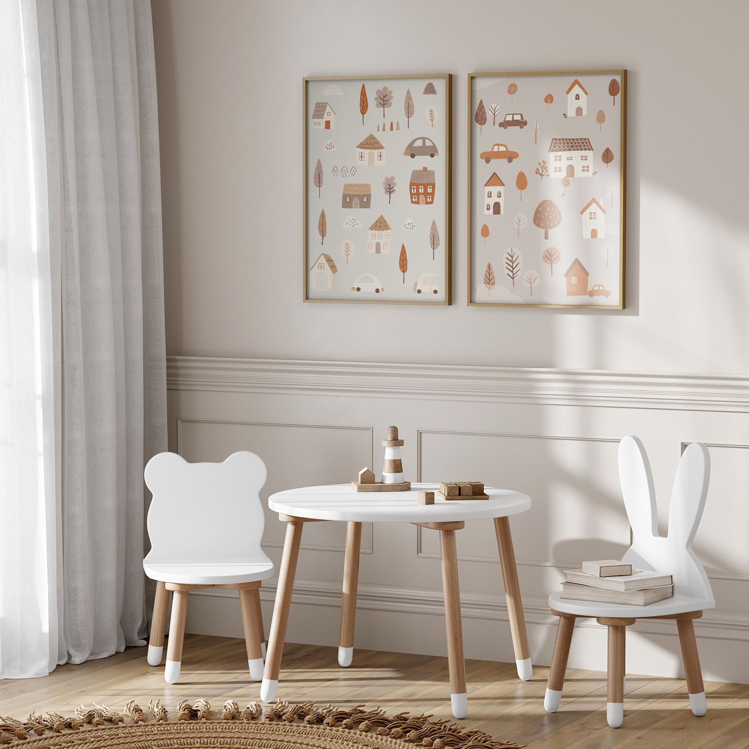 Poster - Skandinavisk Barnrum / Set av 2