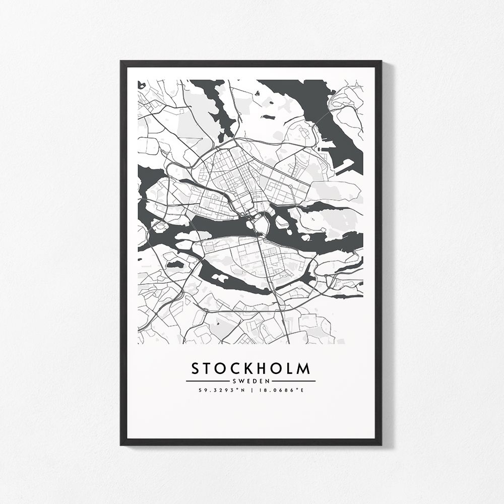 Poster - Stockholm Stadskarta