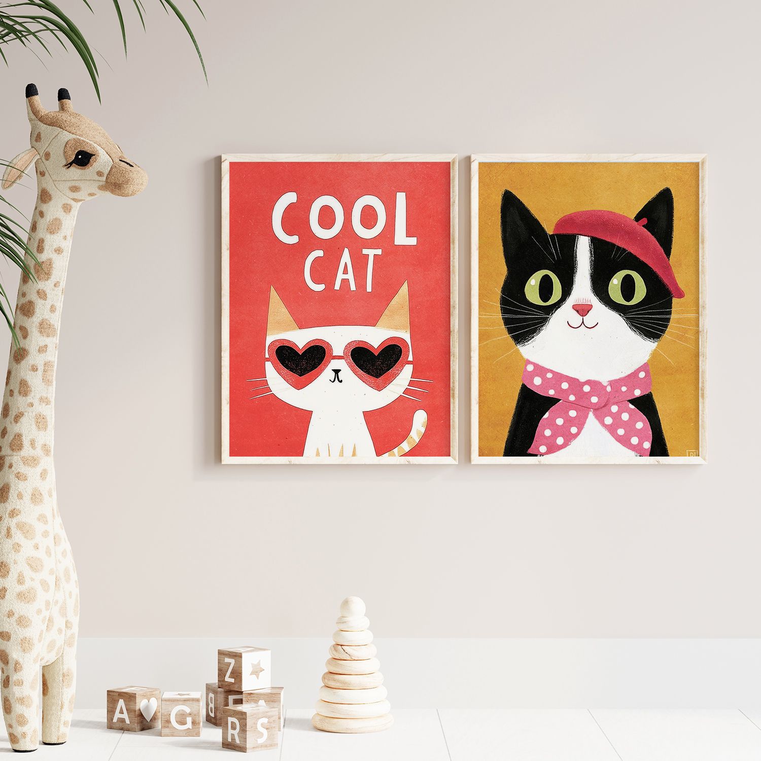 Poster - Cool Cats / Set med 2